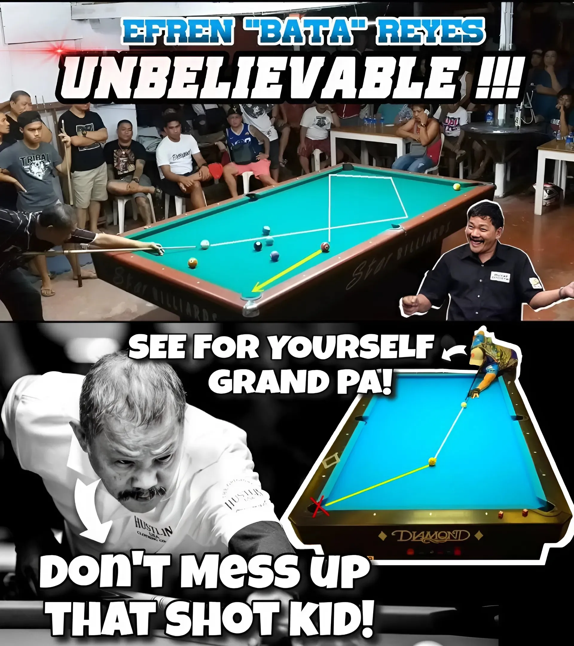 ⚡ Shocking Moment: Efren Reyes Turns the Tables, Defeats Marcus Shelly in Charity Tournament! ⚡