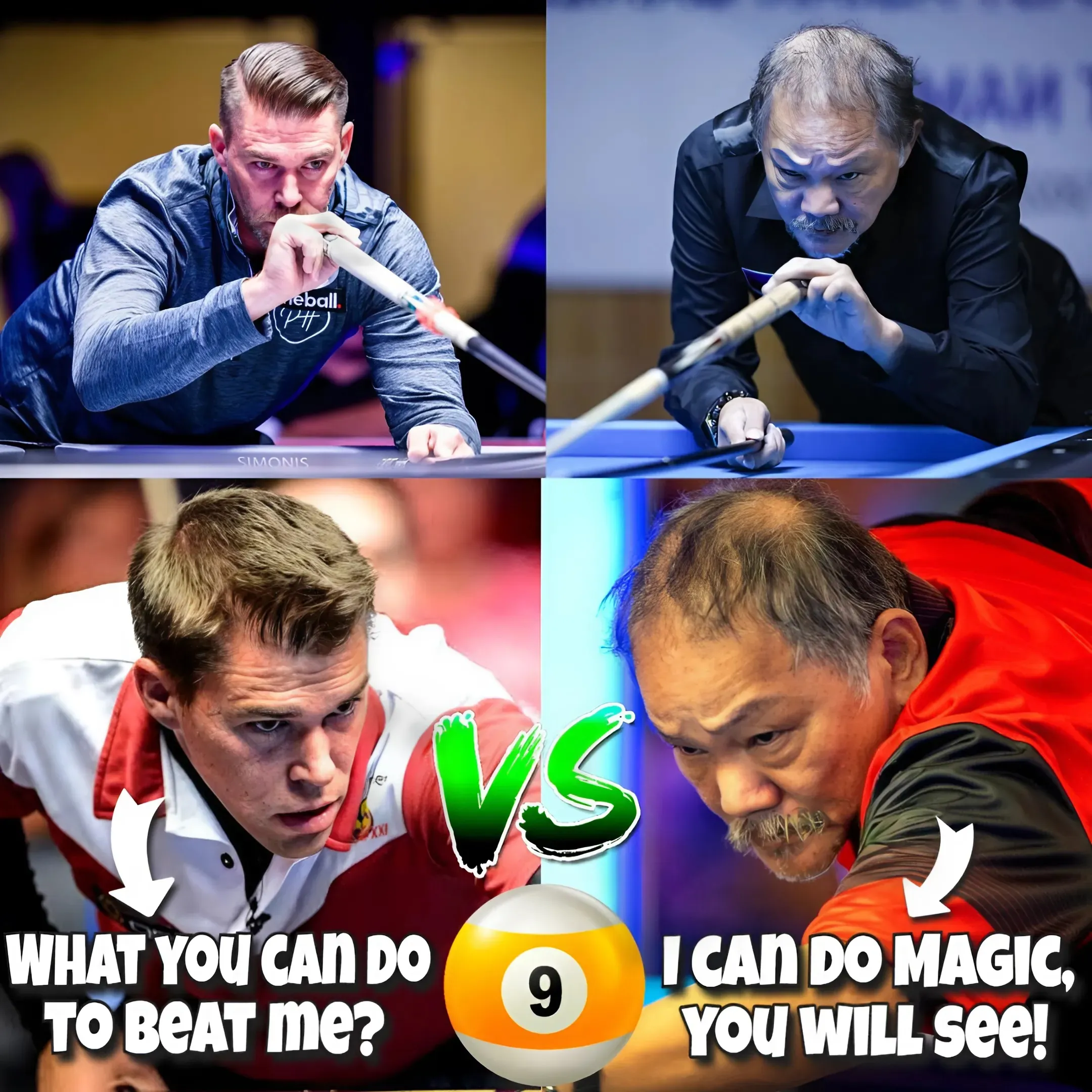 🎱 Efren Reyes Shows Off Unique Magic Shot, But Corey Deuel Isn't Worried: He Shows Off Top Moves Too! 🎱