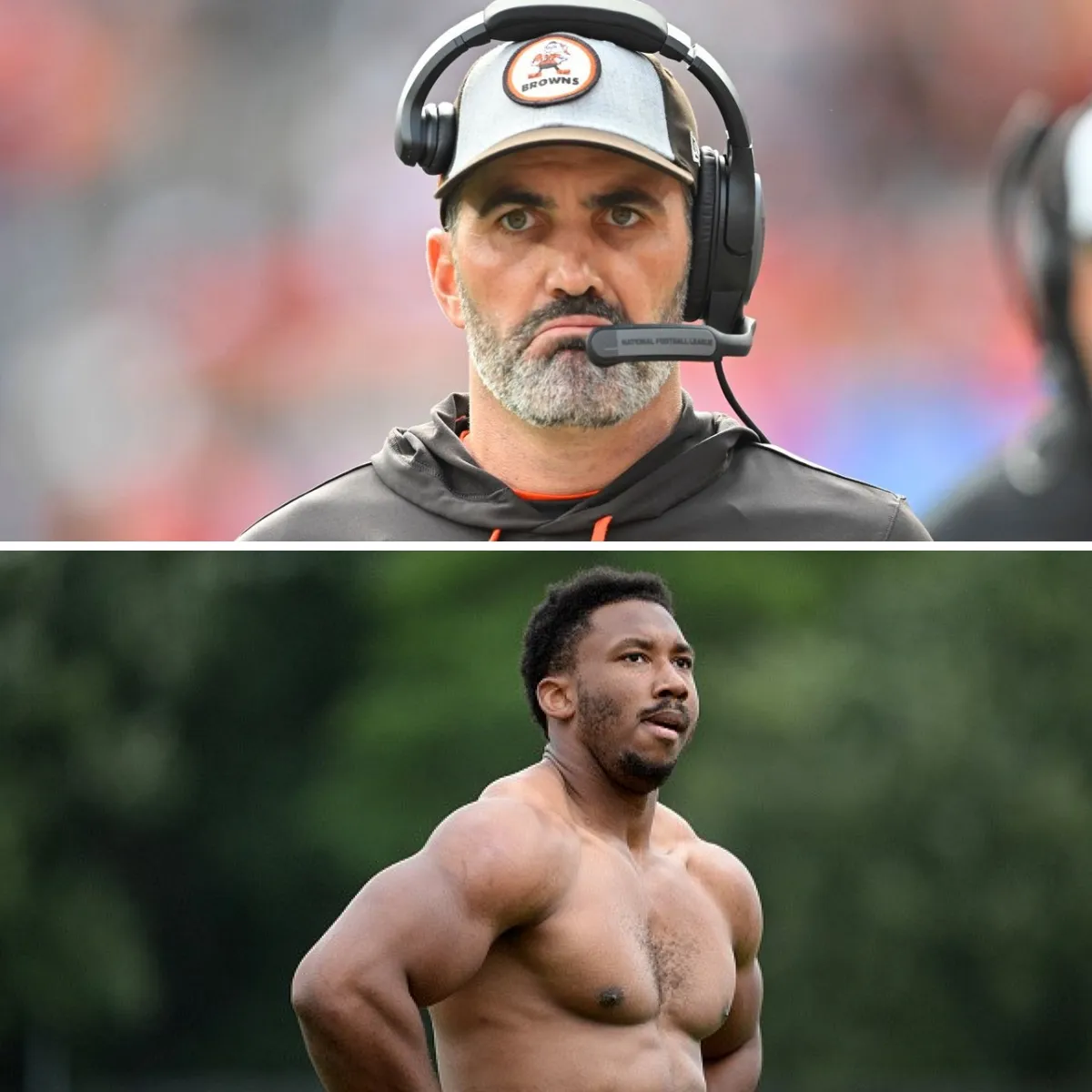 Browns' Kevin Stefanski reacts to Myles Garrett's ultimatum