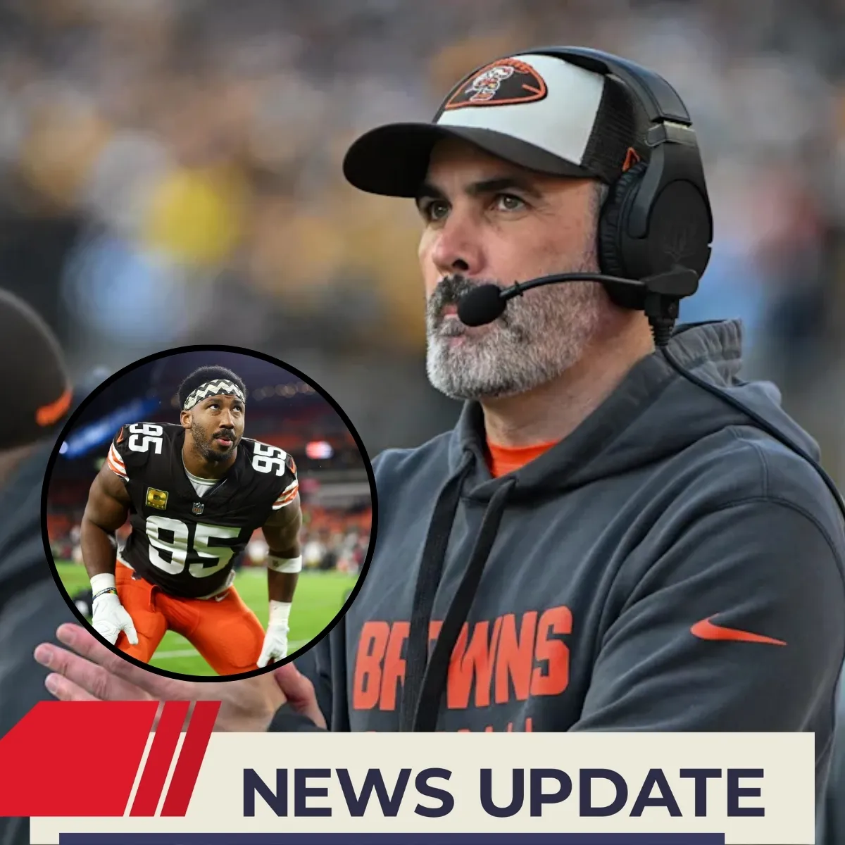 Browns HC Issues Blunt Response to Myles Garrett Rumors