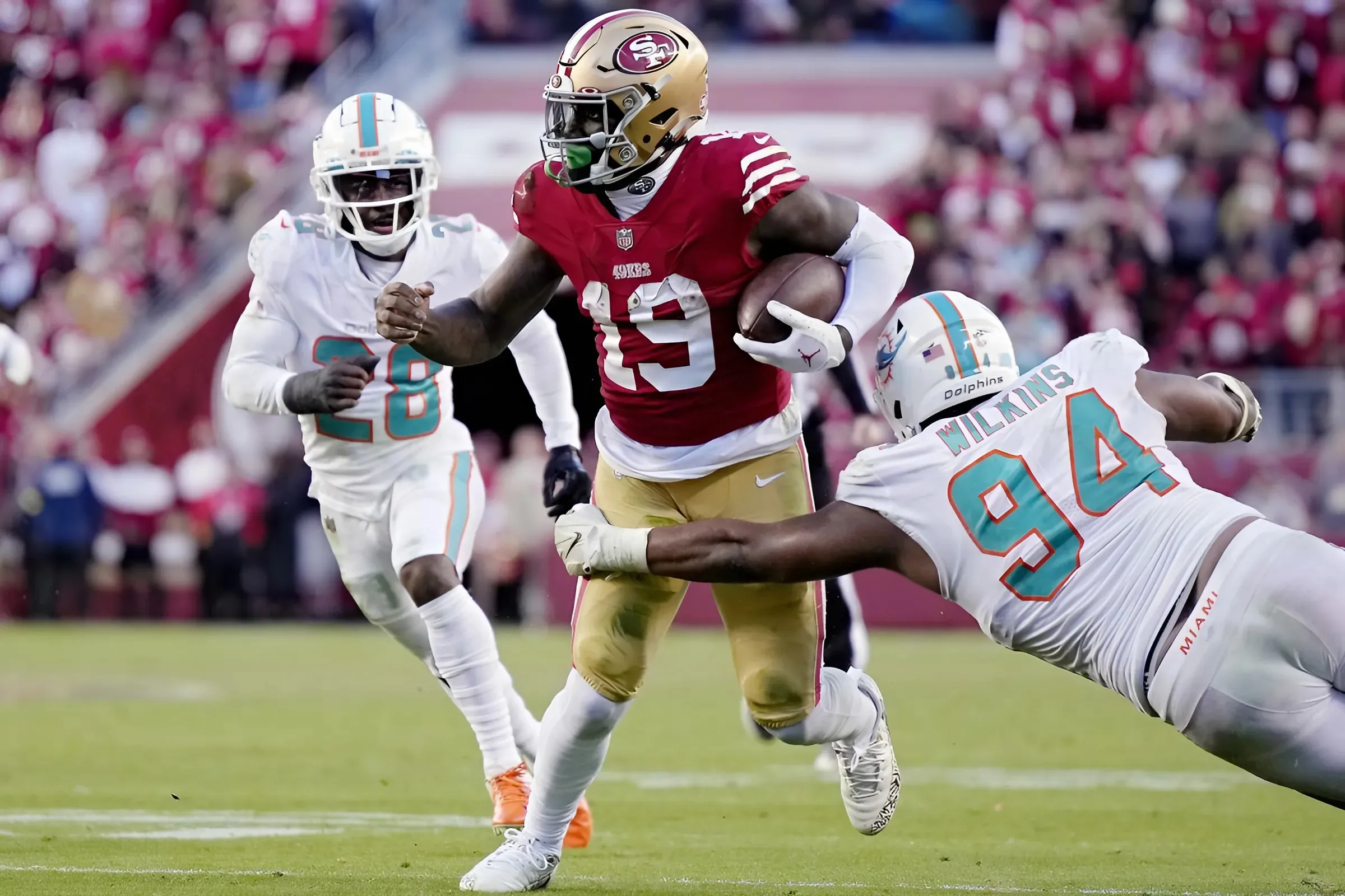 49ers eliminated from NFC playoffs before game against Miami Dolphins