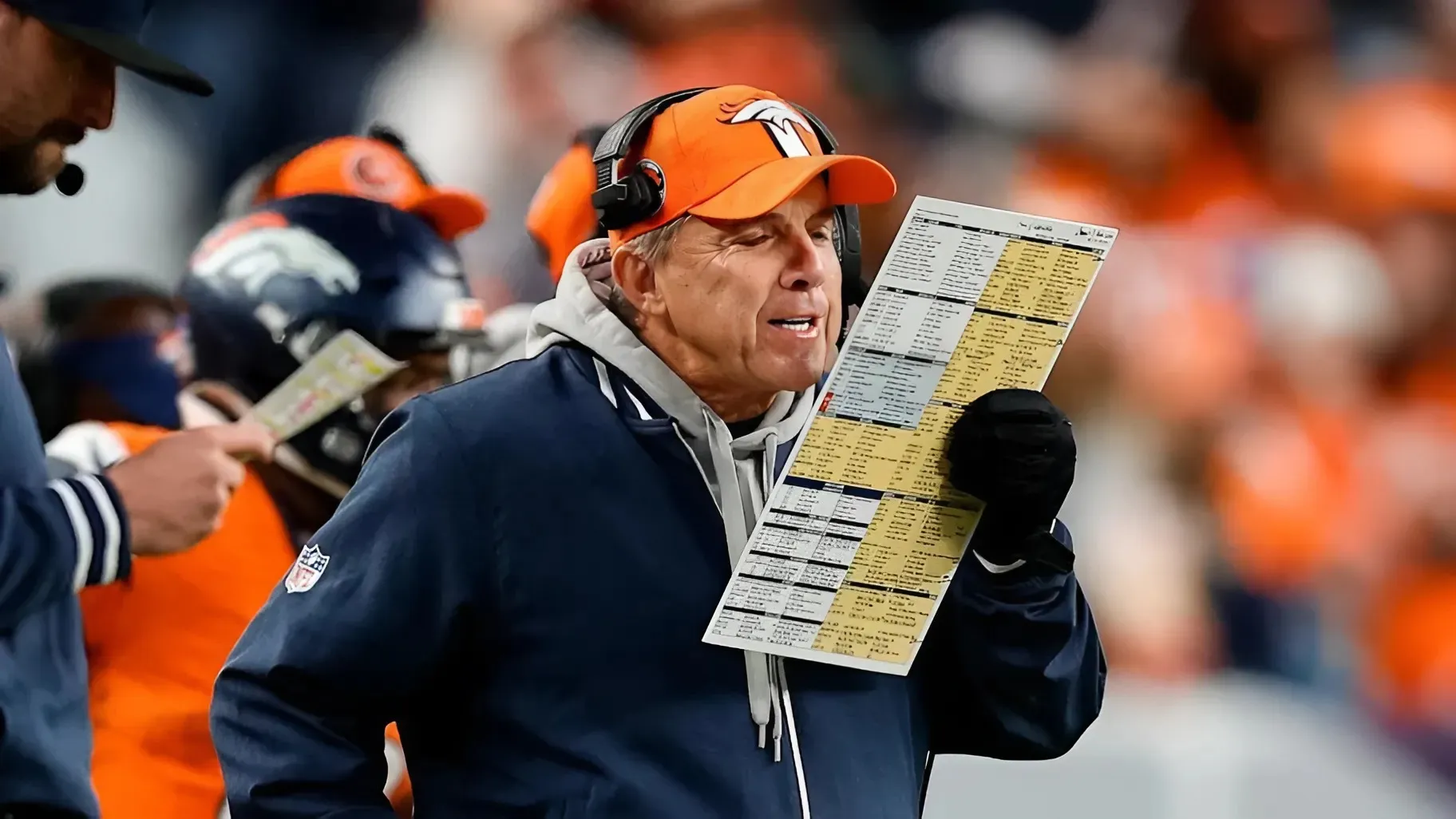 HC Broncos' Sean Payton calls out TV broadcasts for revealing call sheet secrets