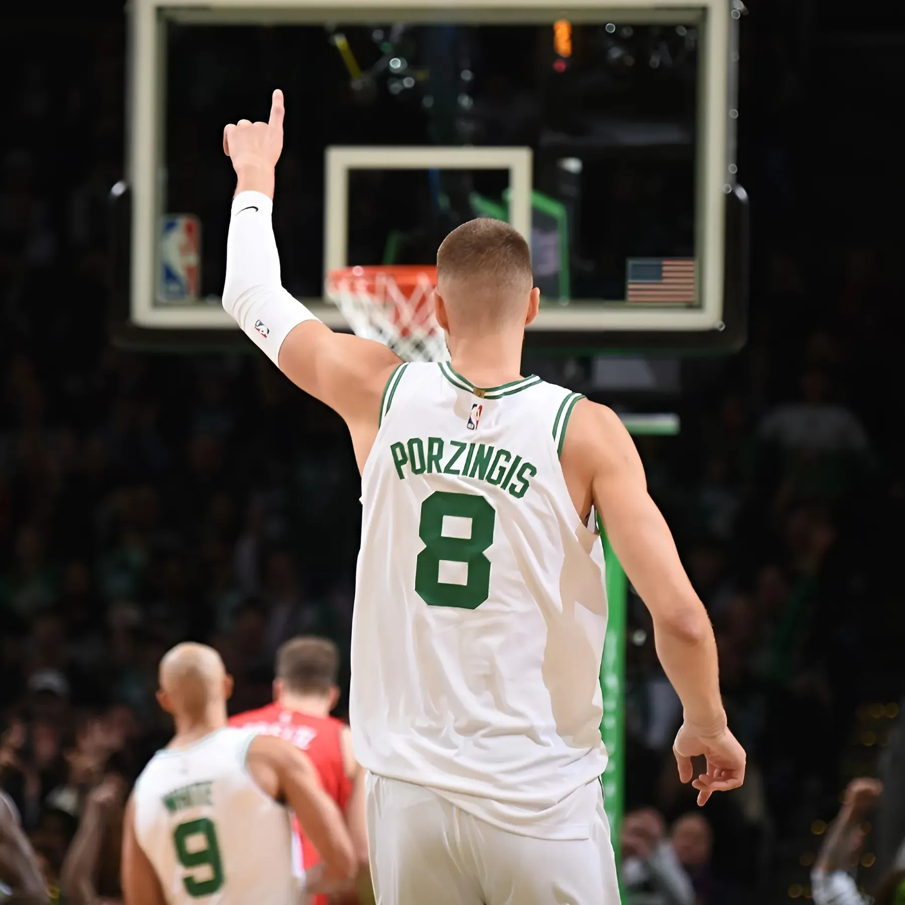 Celtics' Kristaps Porzingis hilariously accuses scorekeeper of stealing his rebounds