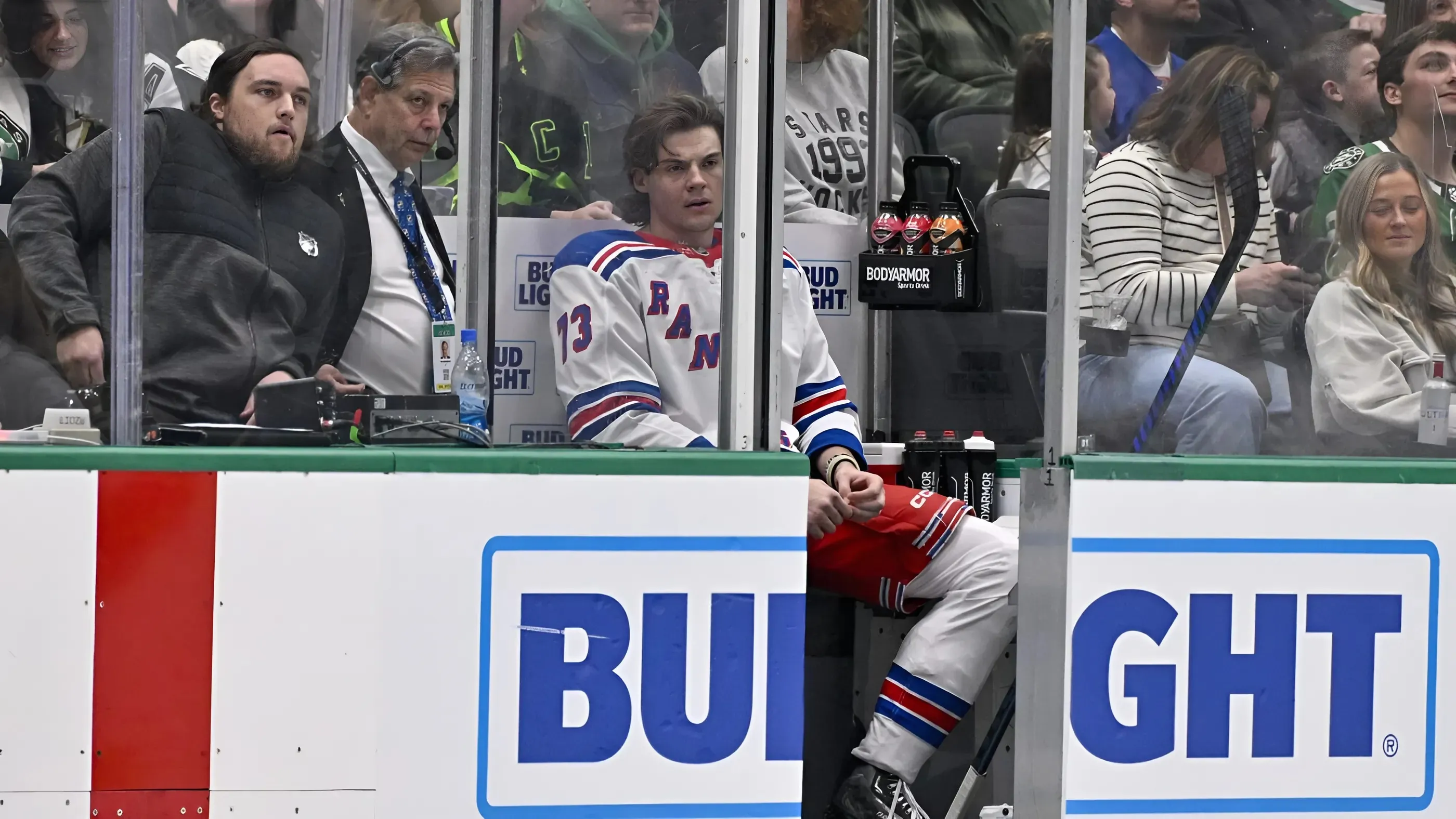 Rangers’ Matt Rempe suspended 8 games for elbowing/boarding