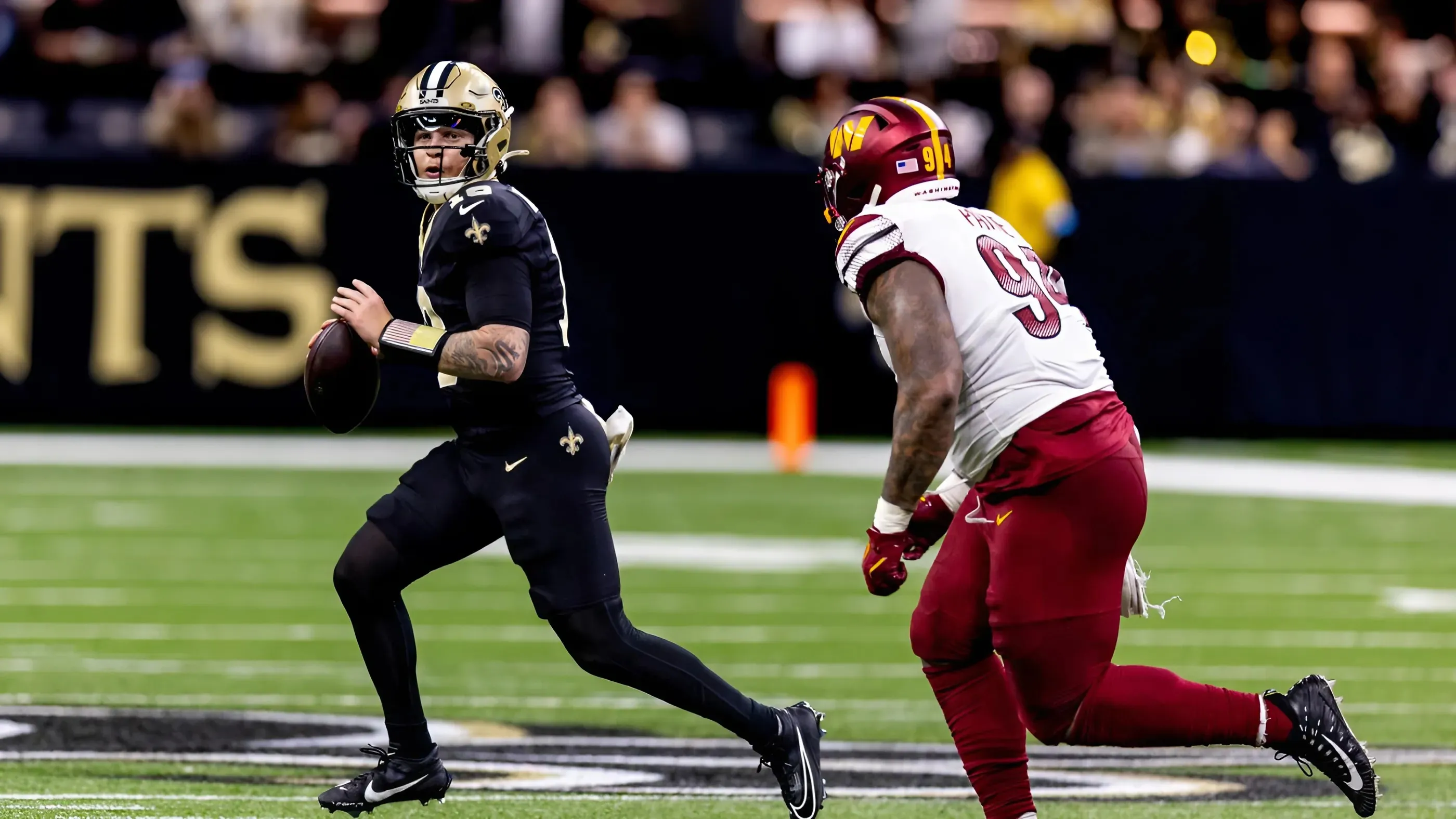 Saints coach used bizarre tactic to prep Spencer Rattler for Lambeau Field