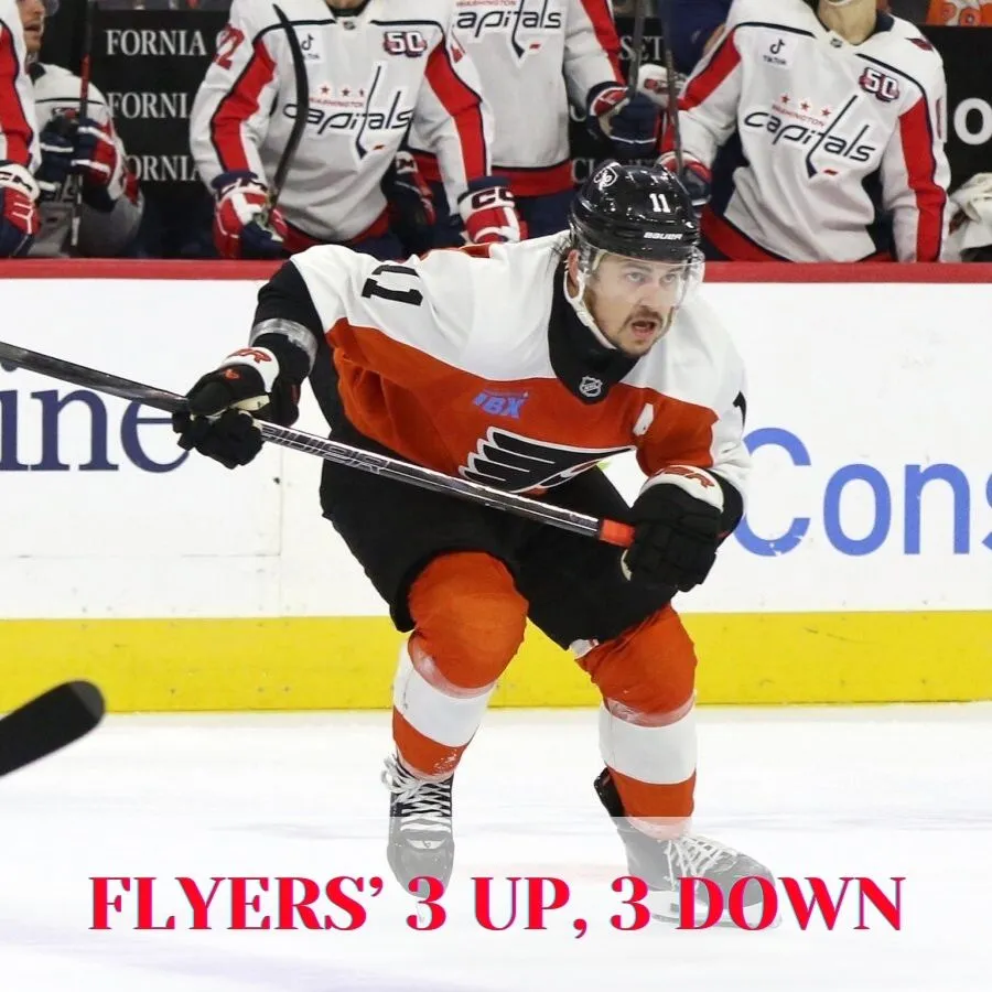 Flyers’ 3 Up, 3 Down: Tippett, Jumbled Defensive Pairings, & More