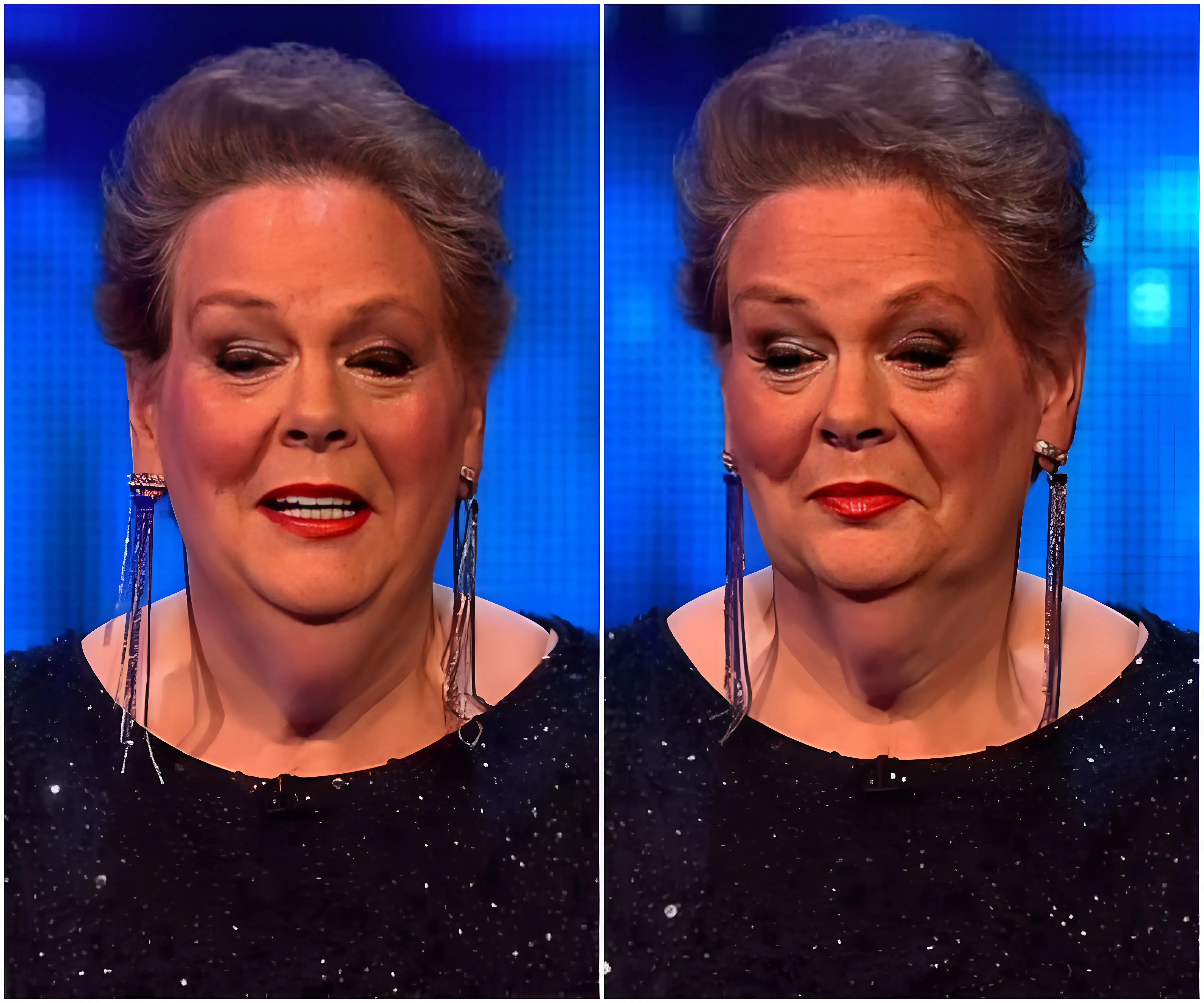 The Chase star Anne Hegerty stuns ITV viewers as she shows off her glamorous transformation during Christmas celebrity special - suong