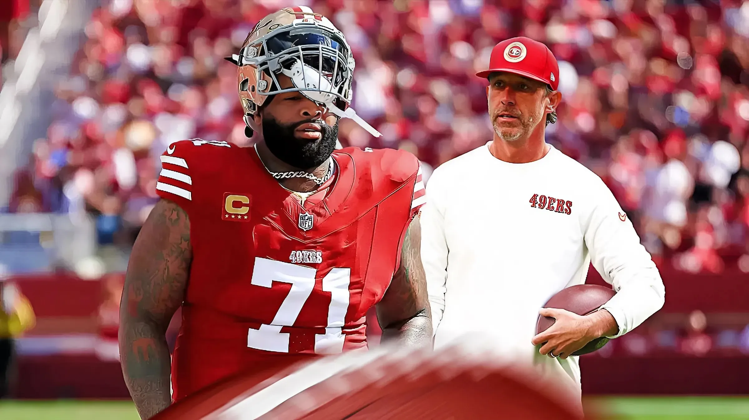 49ers' Trent Williams to miss last two games with ankle injury