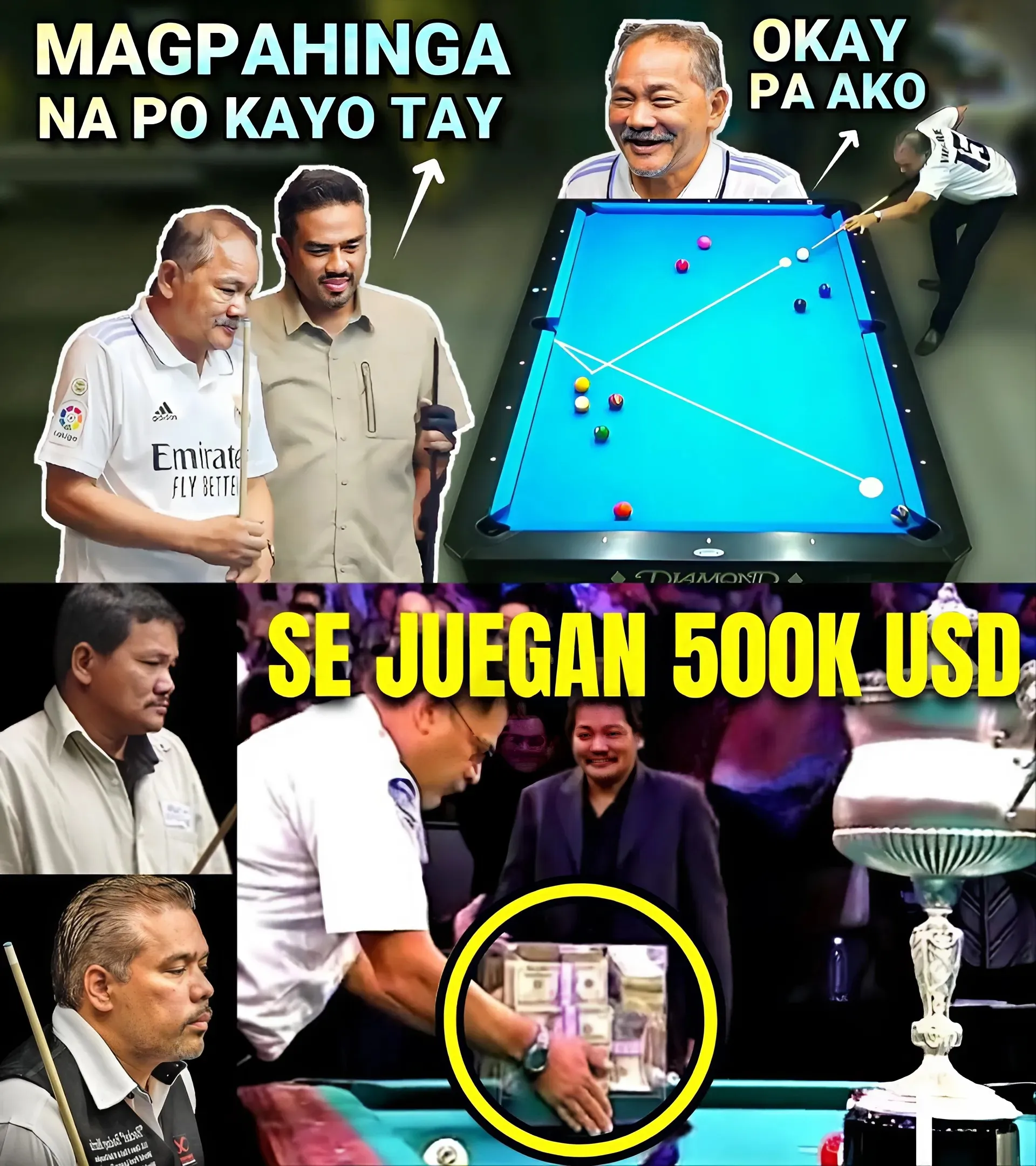 Efren Reyes Makes History With Stunning Shots, Audience Erupts With Emotions!
