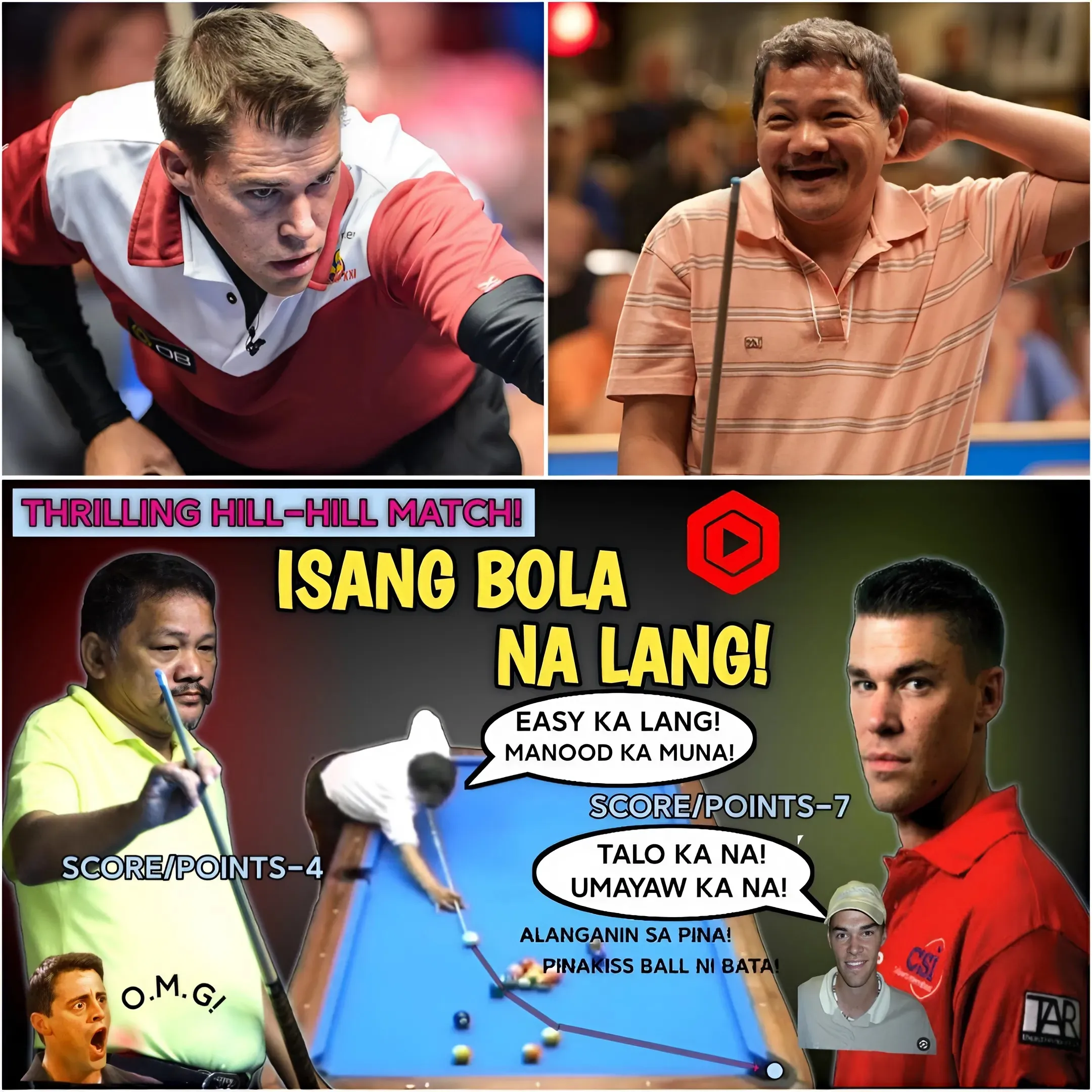 Just One Shot! Efren Bata Beats America's Rising Star When They Were Seemingly Down!