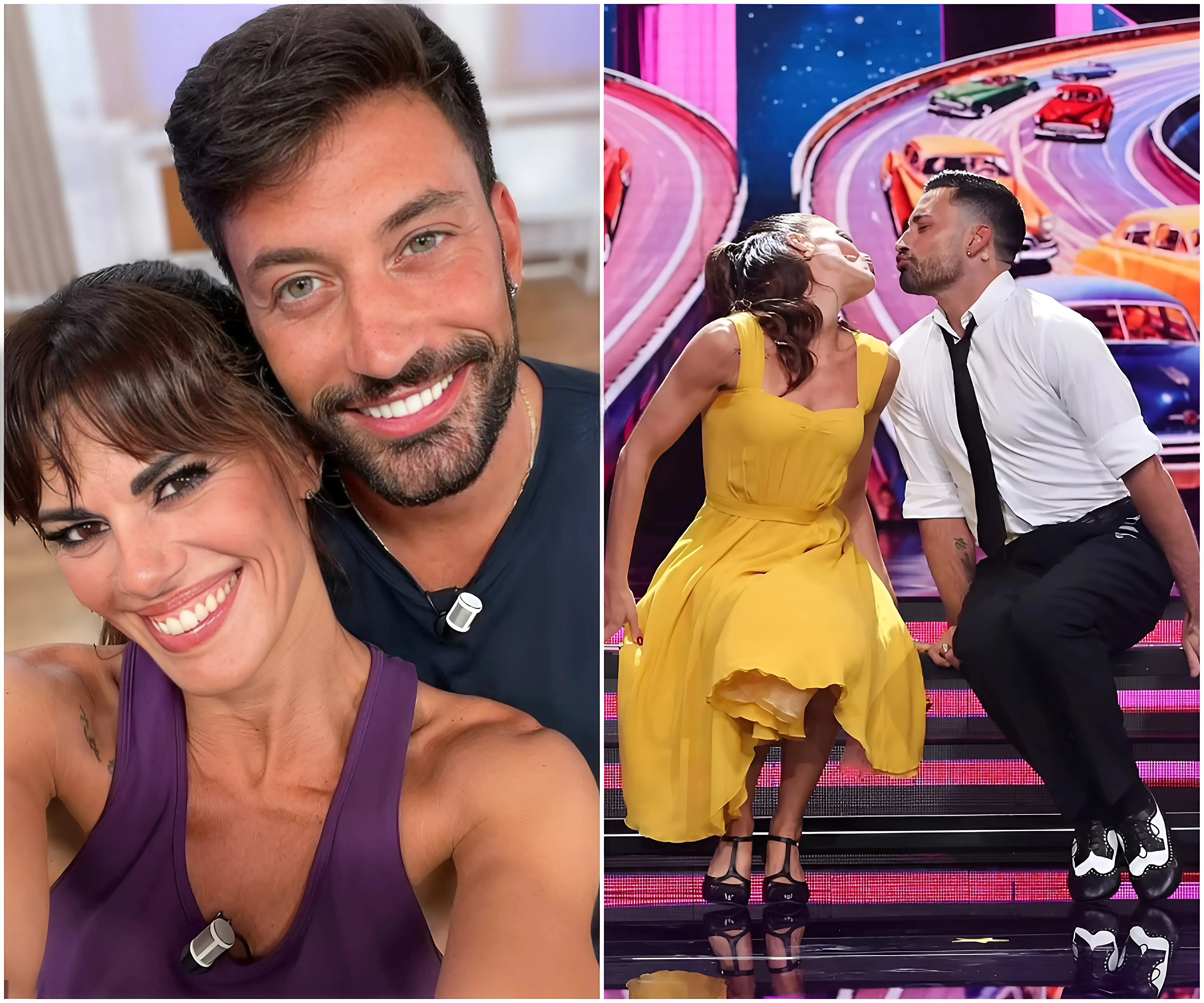 Giovanni Pernice, 34, gets a matching tattoo with new girlfriend Bianca Guaccero, 43, after vowing to marry her following their epic win on Italian Strictly Come Dancing - suong