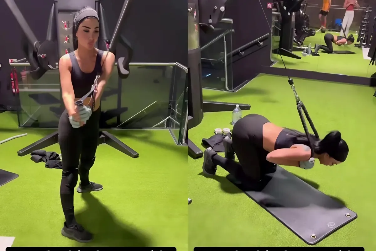 Tulisa hits the gym in a sports bra and leggings as she looks to move on from dramatic I’m A Celebrity exit ngocc