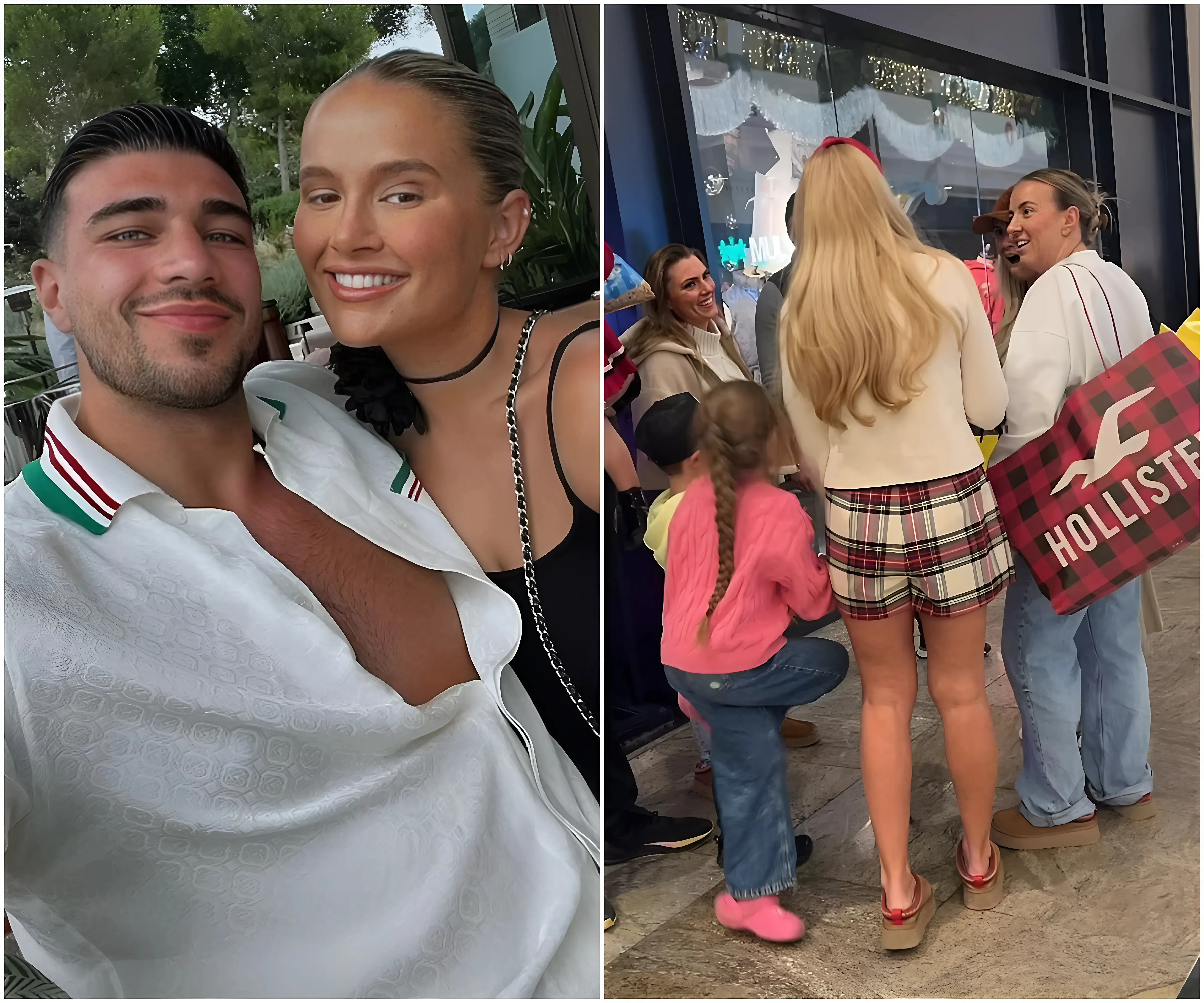 Molly-Mae Hague 'bumps into Tyson and Paris Fury during shopping trip' - after her shock split from his brother Tommy earlier this year - suong