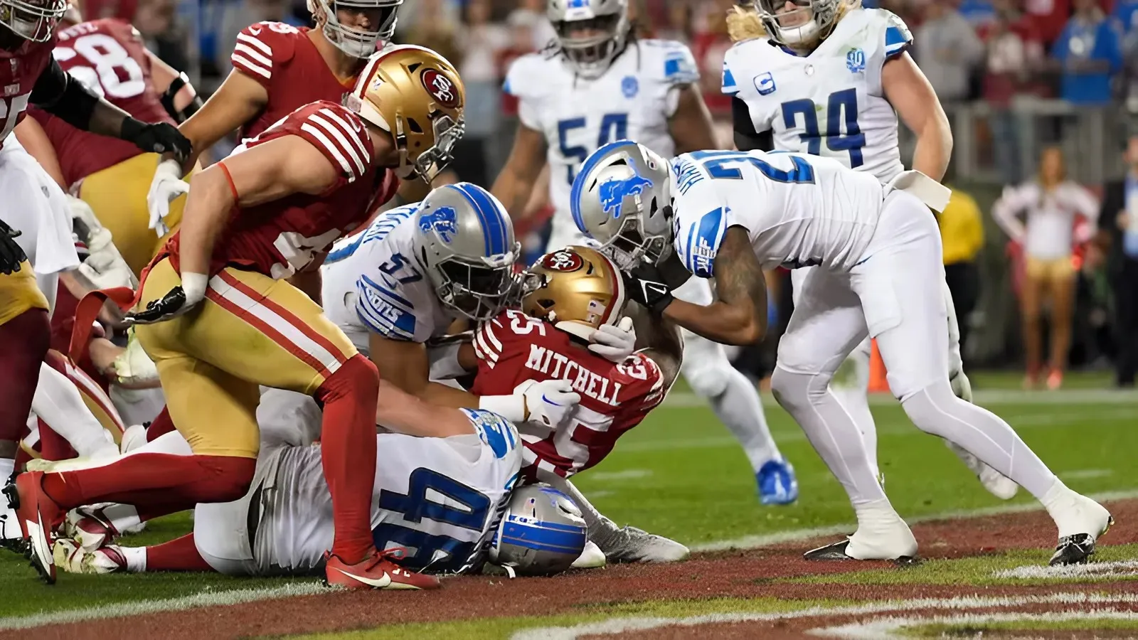 Detroit Lions vs. San Francisco 49ers on Monday Night Football