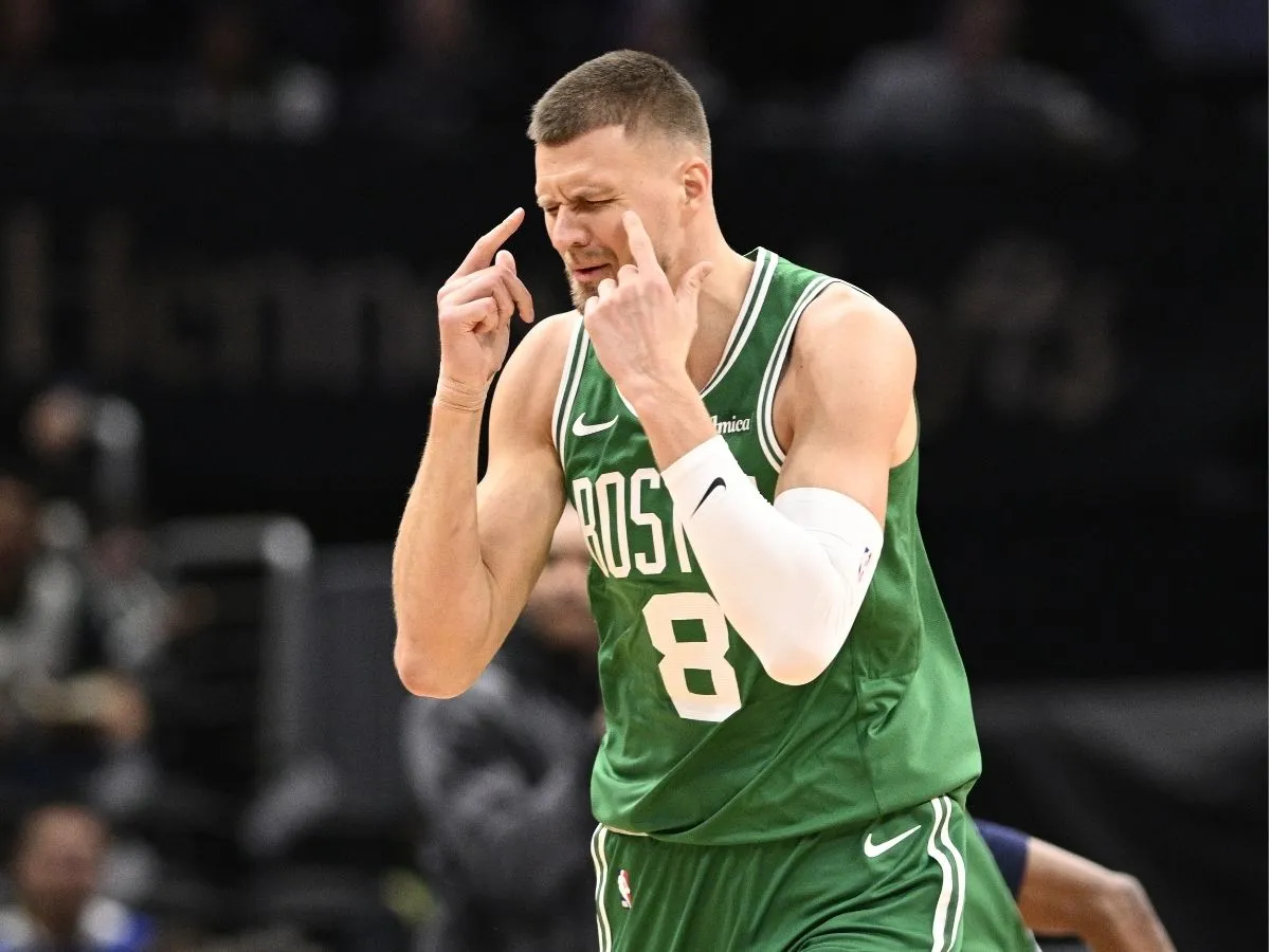 Kristaps Porzingis injury: Celtics center leaves 76ers game with ankle pain