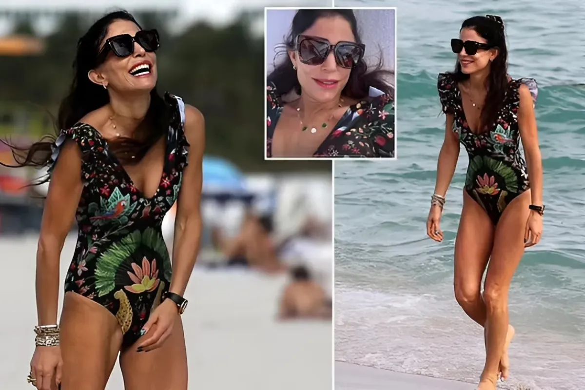 Bethenny Frankel, 54, stands out in a swimsuit in Miami after denying she is engaged to Tom Villante-quang