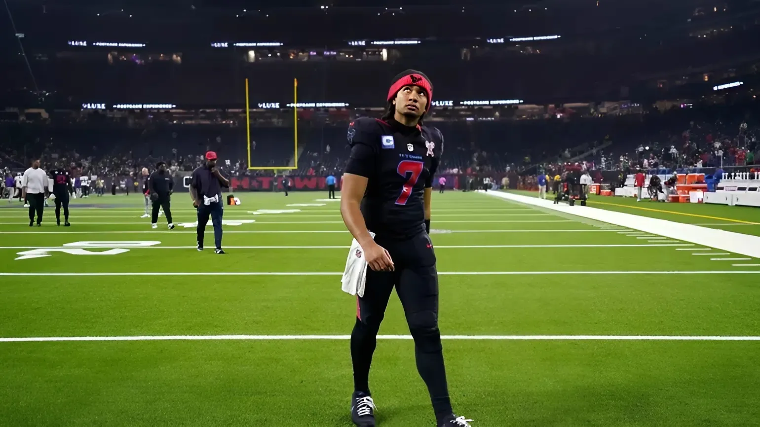 CJ Stroud reacts to fans booing during Texans embarrassing loss to Ravens