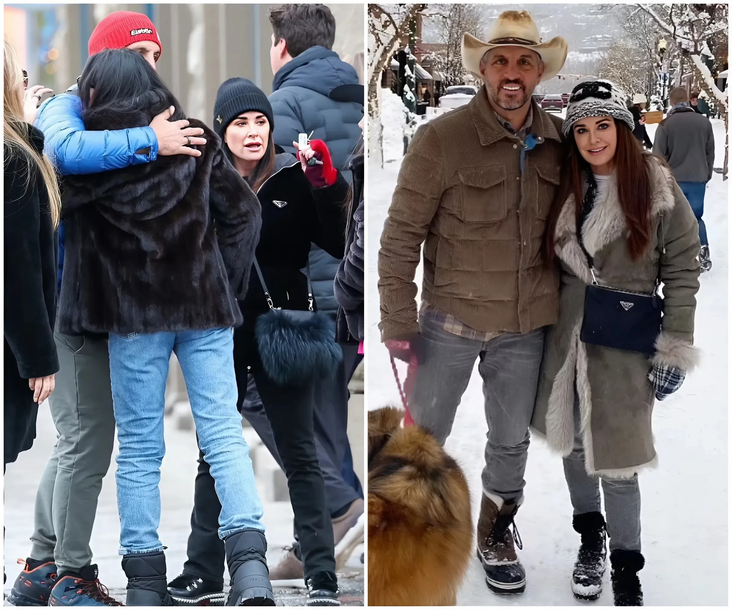 Kyle Richards and ex Mauricio Umansky run into Al Pacino's baby mama during Aspen getaway