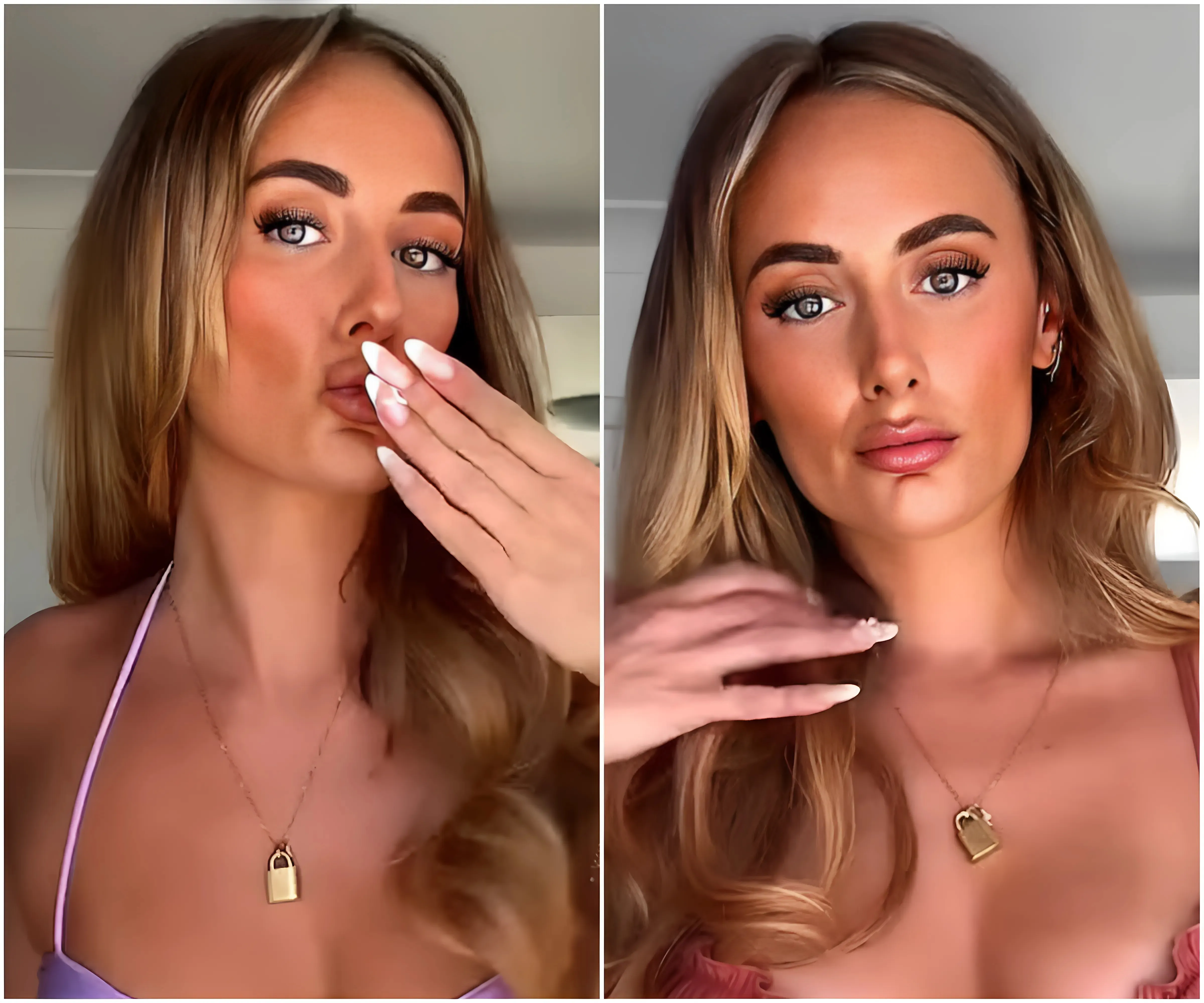 Love Island's Millie Court sets temperatures soaring as she flaunts her incredible figure in a tiny lilac bikini - suong