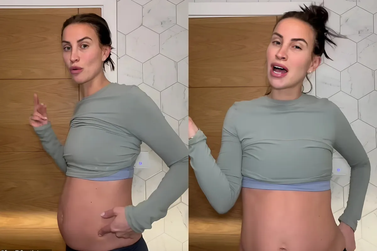 Ferne McCann shows off her 'bloated' tummy and vows to shed the pounds in time for Dancing On Ice as she admits she's 'lost her body shape' after indulging in treats this Christmas liennhi