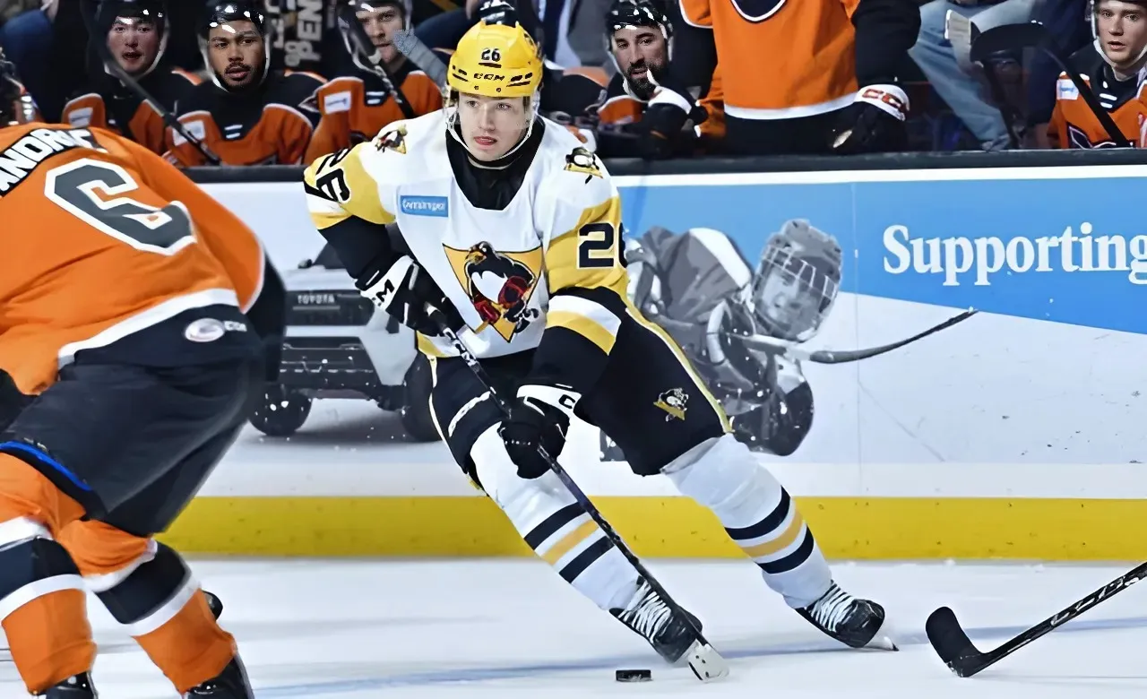 Tristan Broz scores twice as Penguins beat Phantoms