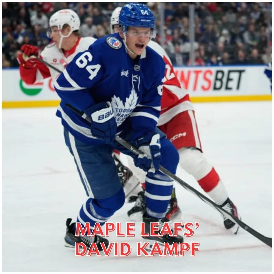 Maple Leafs’ David Kampf scores 1st goal of season in 500th career NHL game