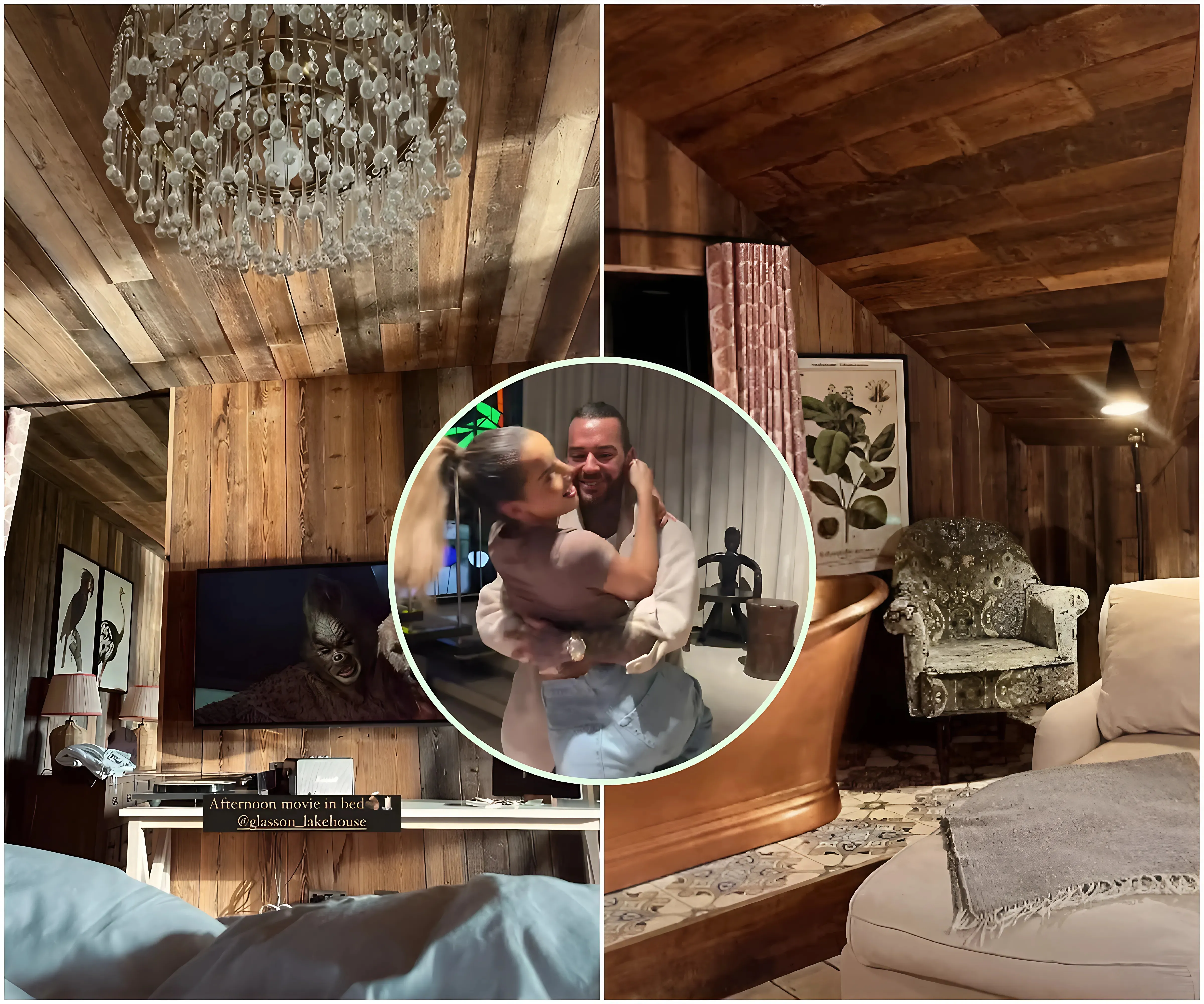 Inside Maura Higgins and Pete Wicks romantic £243 a night getaway in cosy lakehouse as they spend afternoon in bed - suong