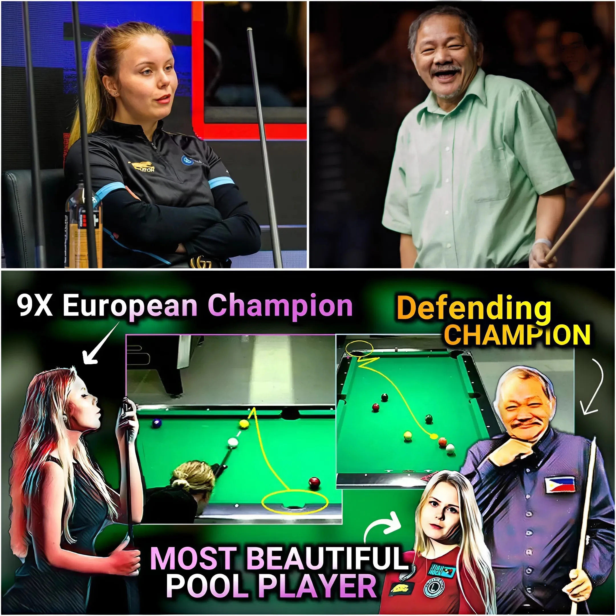 The unimaginable battle between two generations of outstanding players is coming! Billiards legend Efren Reyes will face off against the young champion born in the 90s in a dramatic match.