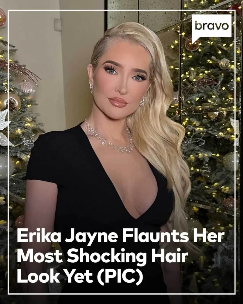 Erika Jayne Flaunts Her Most Shocking Hair Look Yet in a Revealing Photo: "Tell Em..."