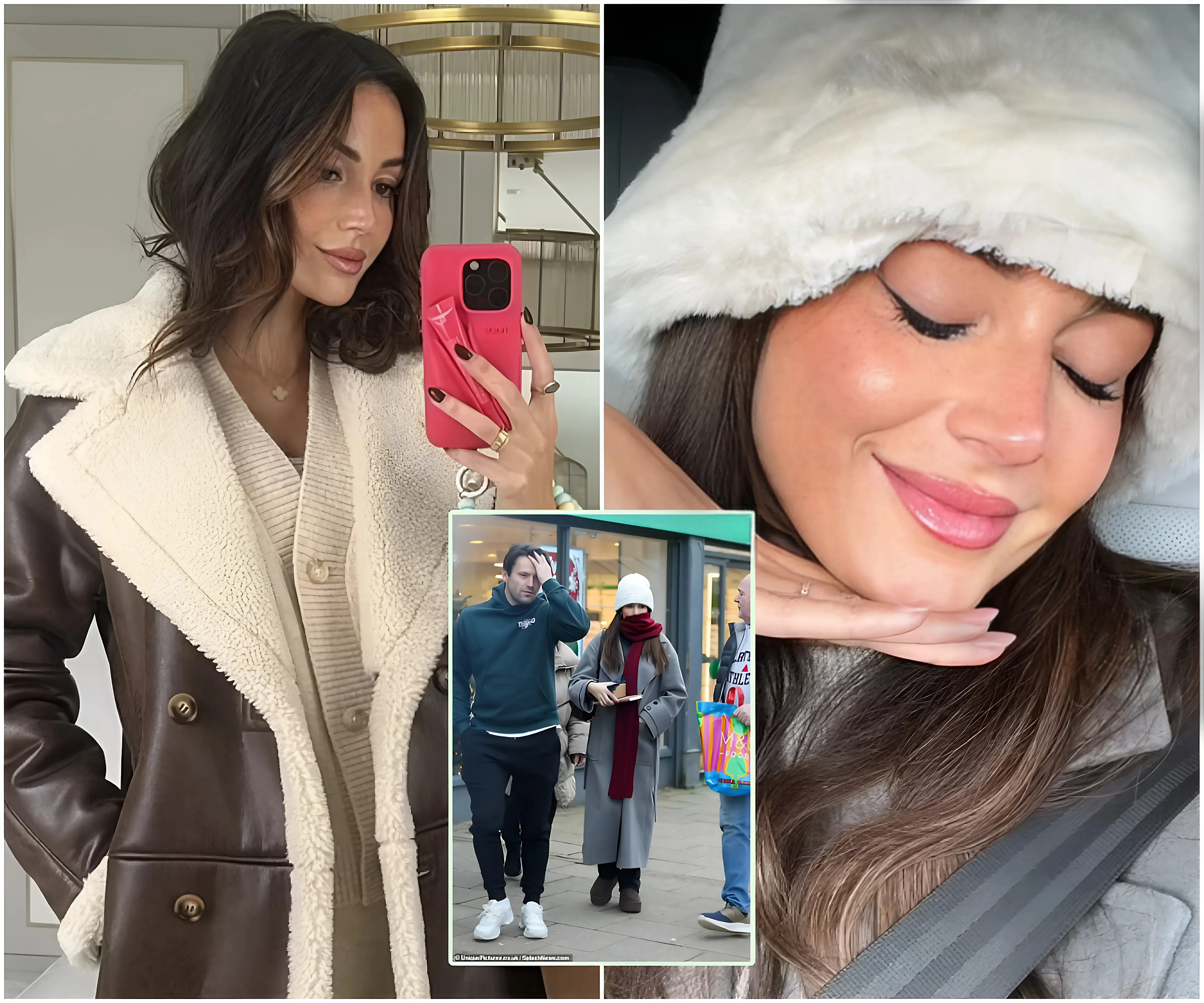 Michelle Keegan looks effortlessly stylish as she joins husband Mark Wright and her family for breakfast in Essex - suong