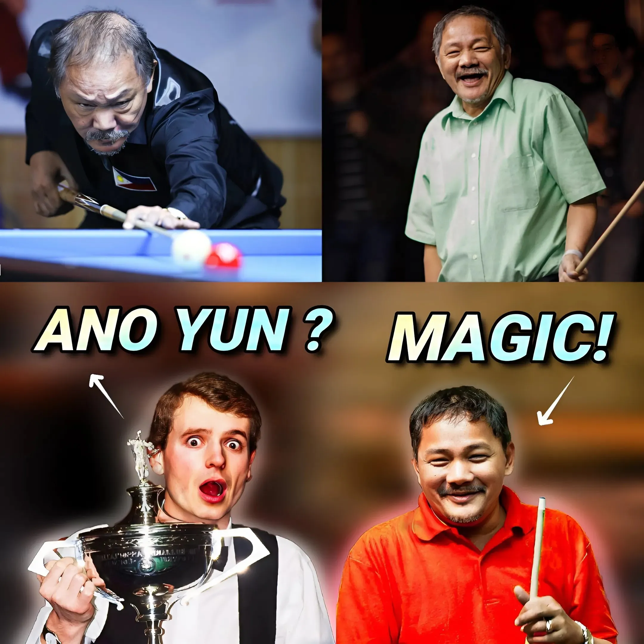 In a dramatic match, Efren Reyes showed his extraordinary talent, making the world's number 1 star unable to believe his eyes.
