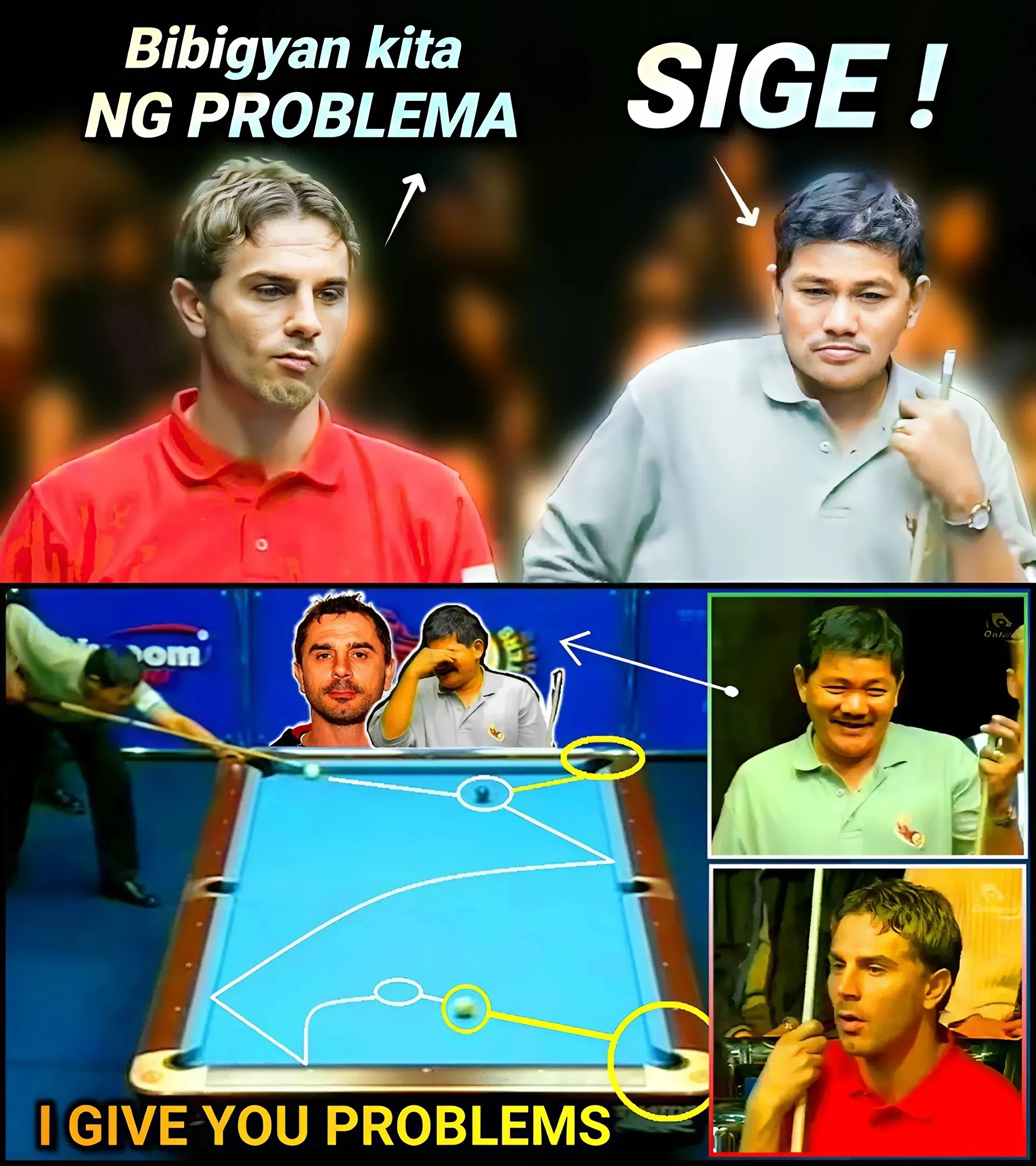 In a dramatic match, 'The Great Italian' put Efren Reyes through some incredible challenges.