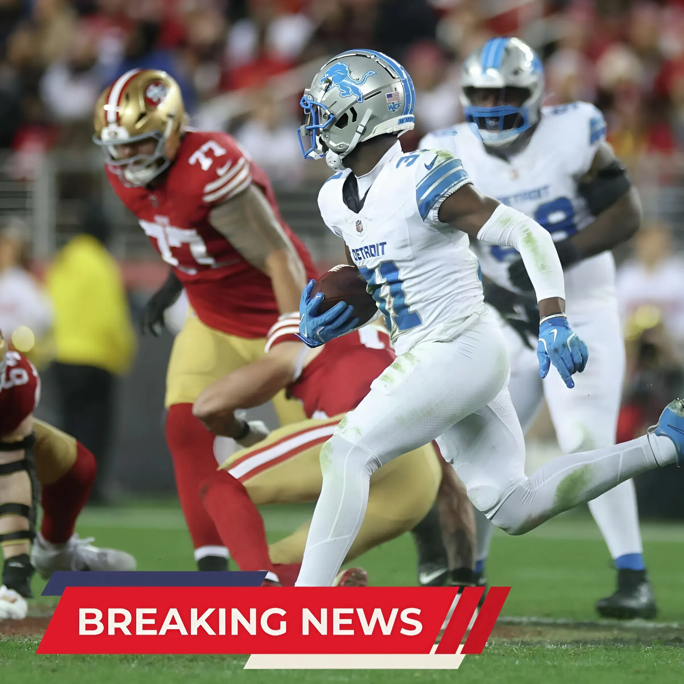 Lions player uses ex-49ers star’s famous dance to celebrate his two interceptions