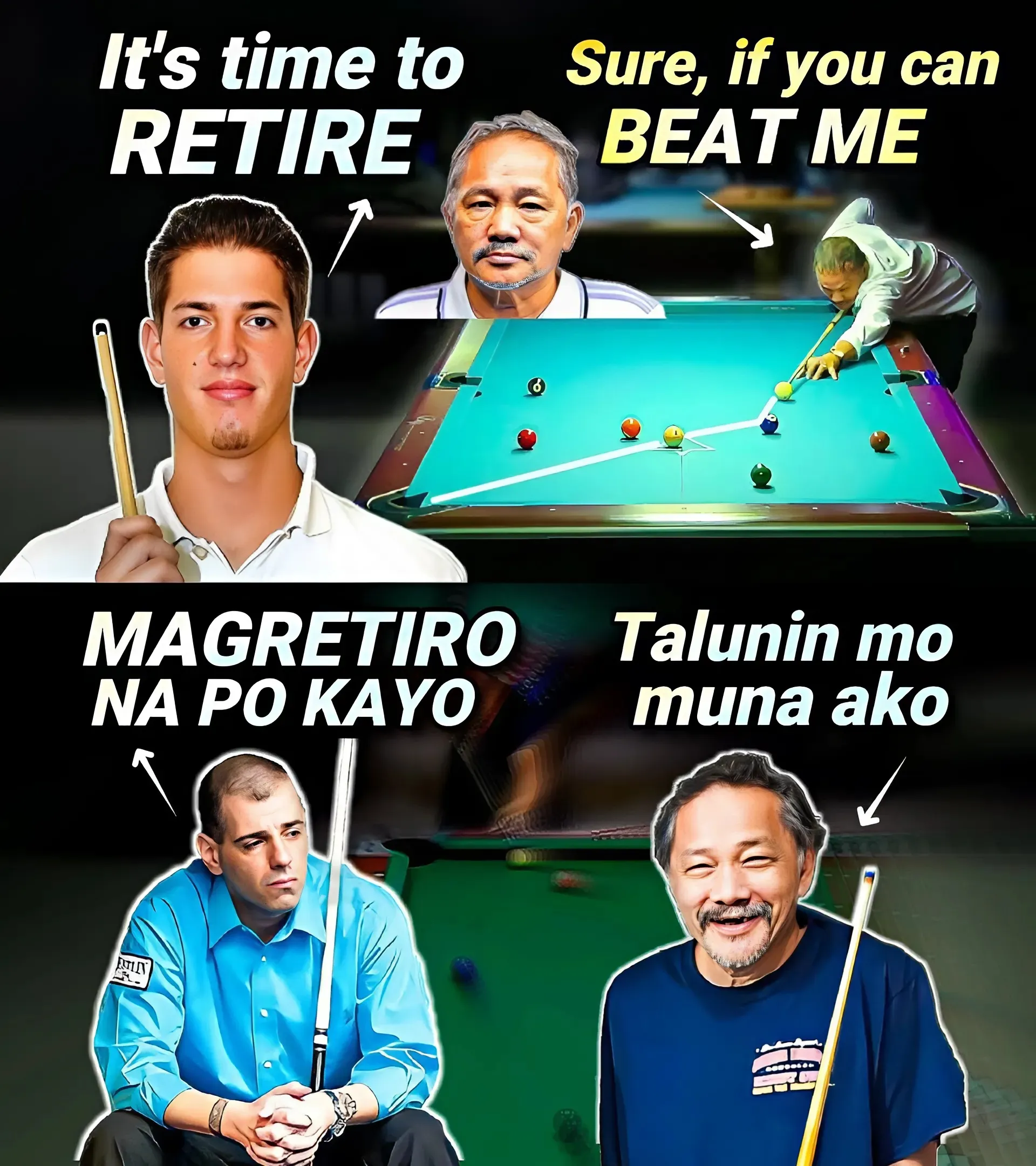 Discover the inspiring journey of Efren Reyes, where challenging moments revealed the extraordinary strength and talent of the "King of Billiards".
