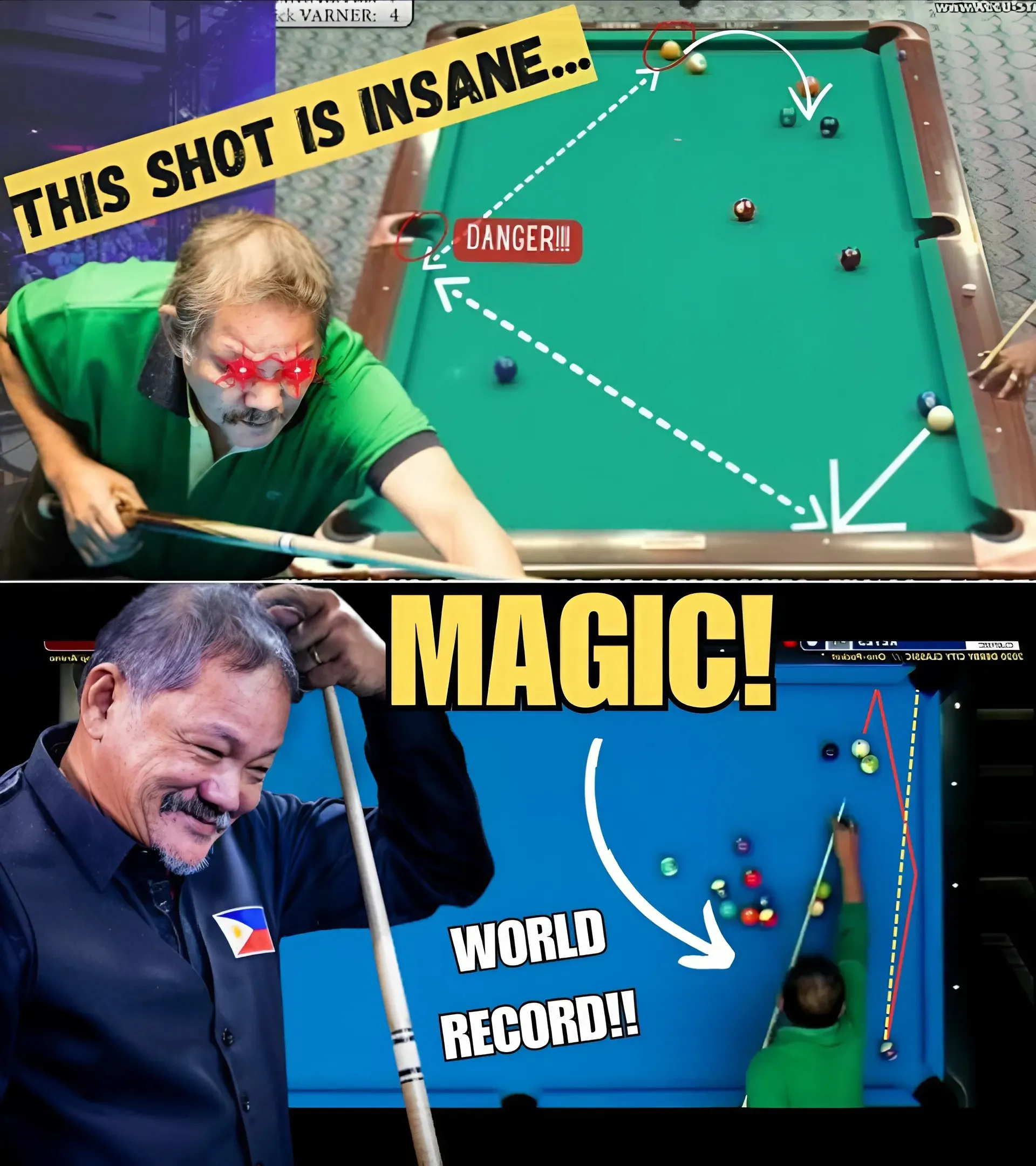 Discover the extraordinary records and why Efren Bata Reyes became an eternal legend in the billiards world. An unbelievable journey of talent, passion and success!