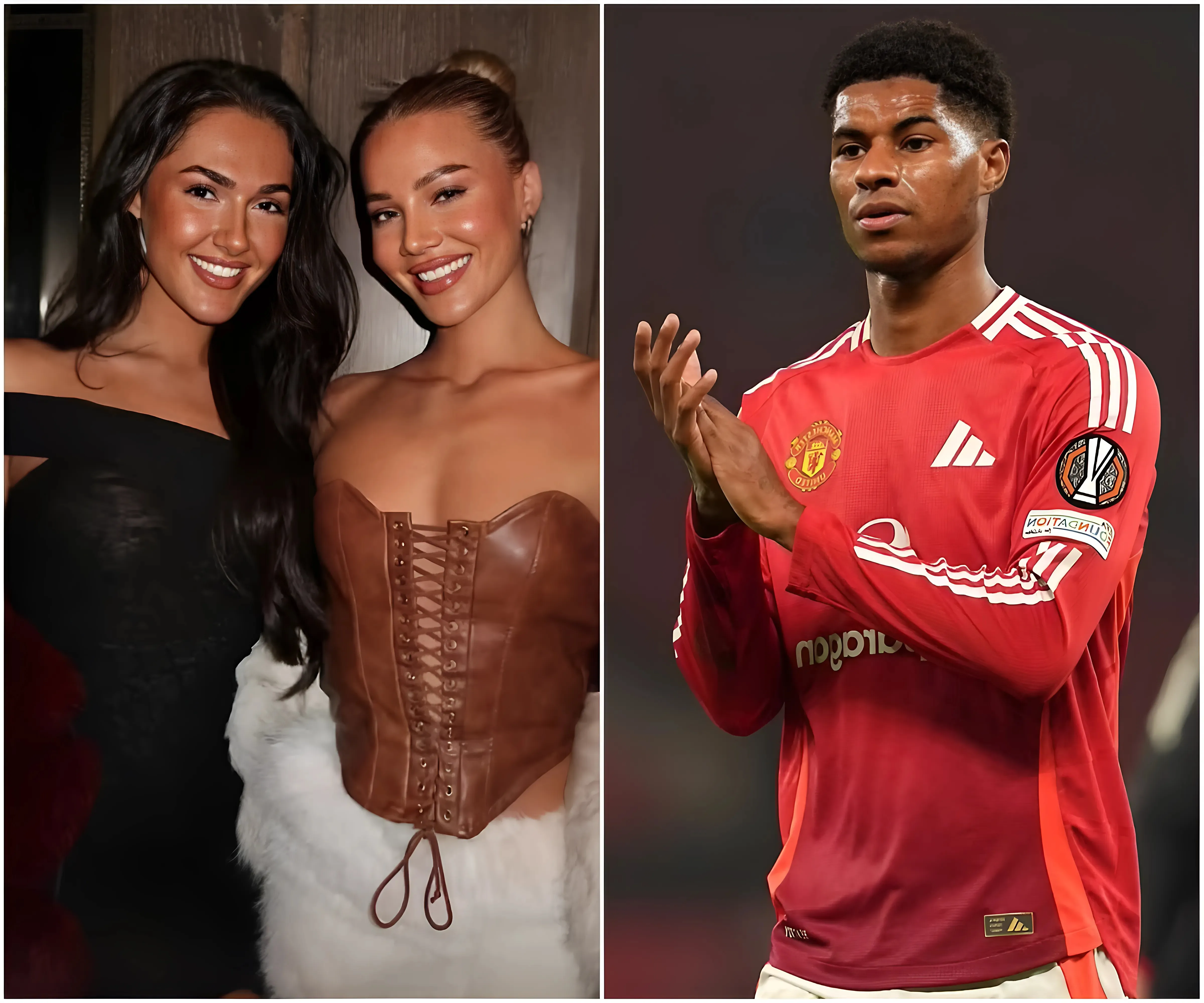 Love Island's Grace Jackson puts on a VERY busty display in a racy leather corset for girls' night out after 'finally getting out of her pyjamas' following 'split' from Marcus Rashford - suong