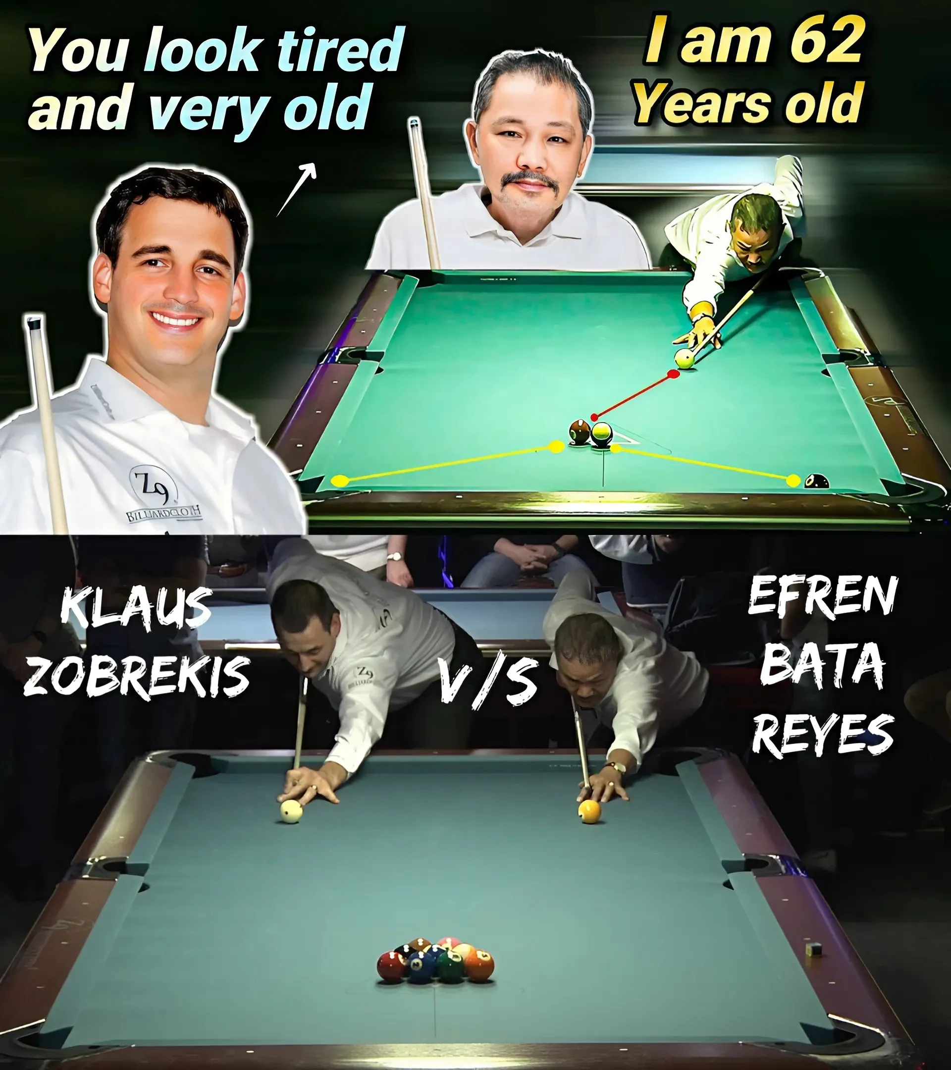 Confident Player Makes a Splash: Dare to Challenge 62-Year-Old Legend Efren Reyes! Confident Player Makes a Splash: Dare to Challenge 62-Year-Old Legend Efren Reyes!