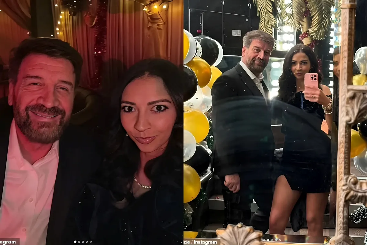 Nick Knowles enjoys first night out post knee operation as he cosies up to fiancée Katie Dadzie while ringing in the New Year liennhi