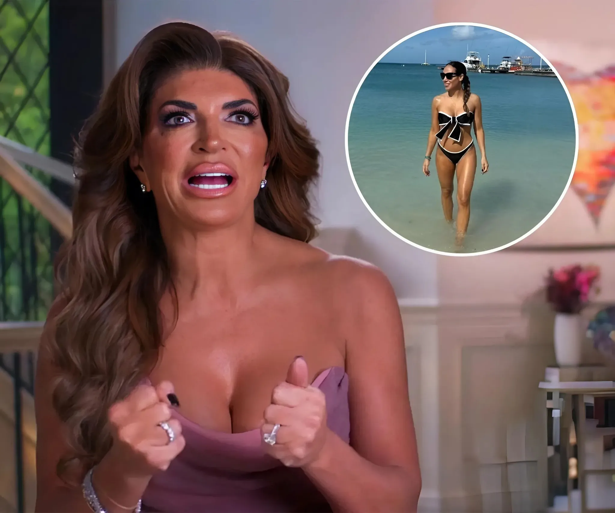 "Teresa Giudice Insults Melissa Gorga: 'A 26in Waist Can't Cover Her Emptiness!' – RHONJ Drama In Aruba Escalates Tensions Like Never Before!"