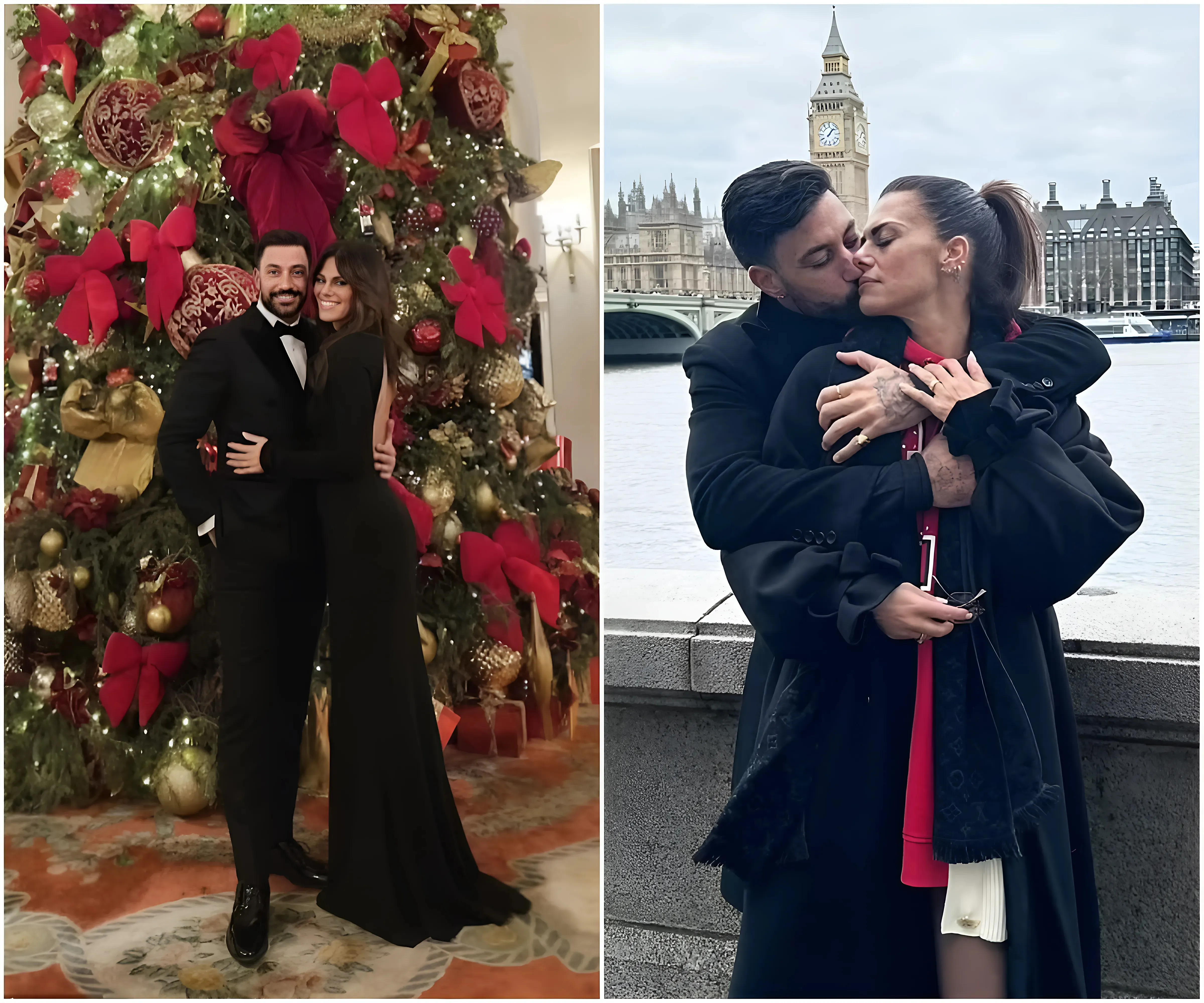 Giovanni Pernice wraps his arms around girlfriend Bianca Guaccero during trip to London as he vows to marry the actress following their win on Italian Strictly - suong