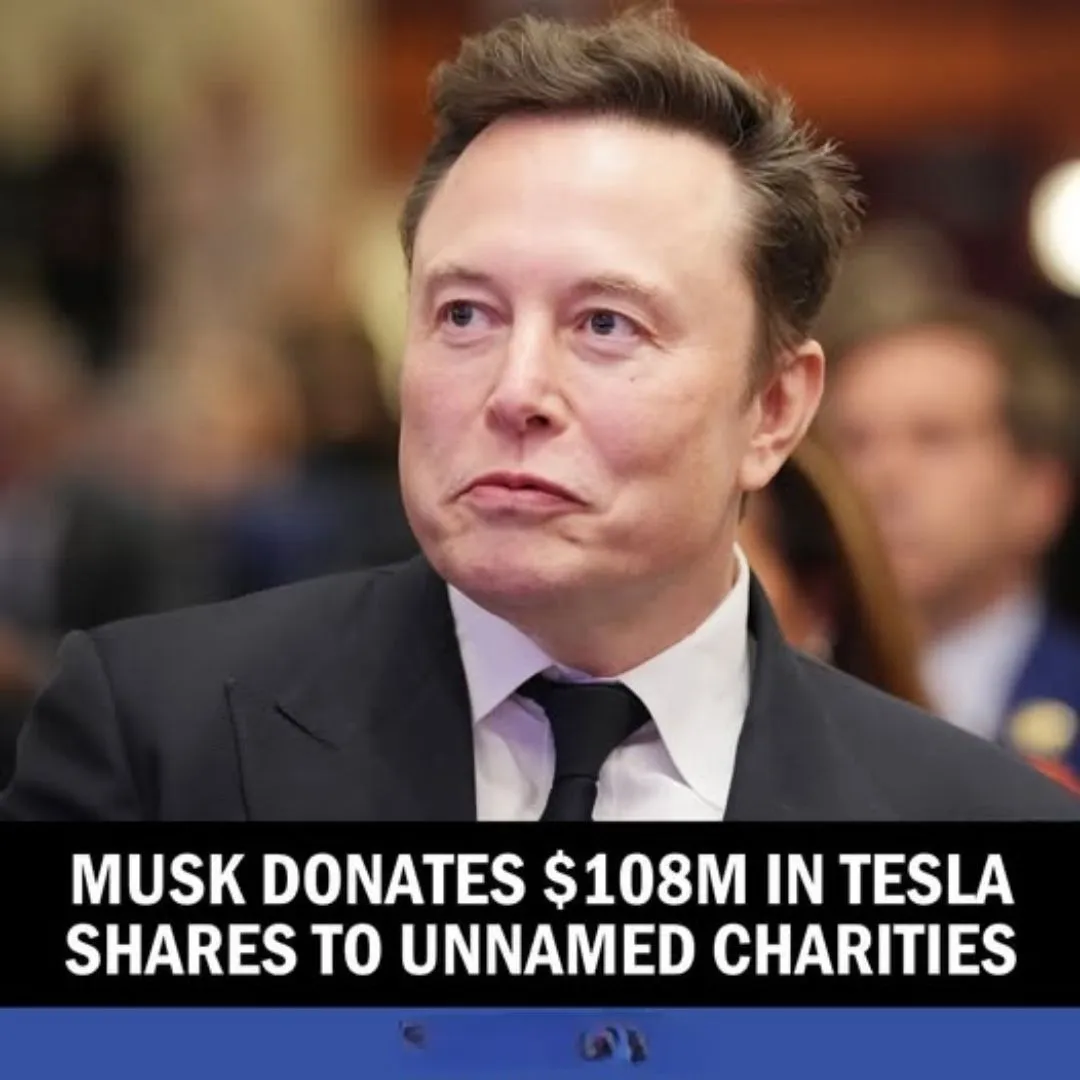 Elon Musk Donates $64.3 Million in Tesla Shares to Charities Before New Year