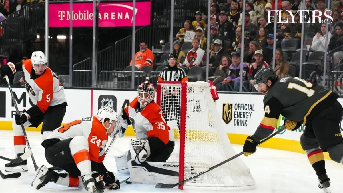 Three-goal second period sends Knights past Flyers