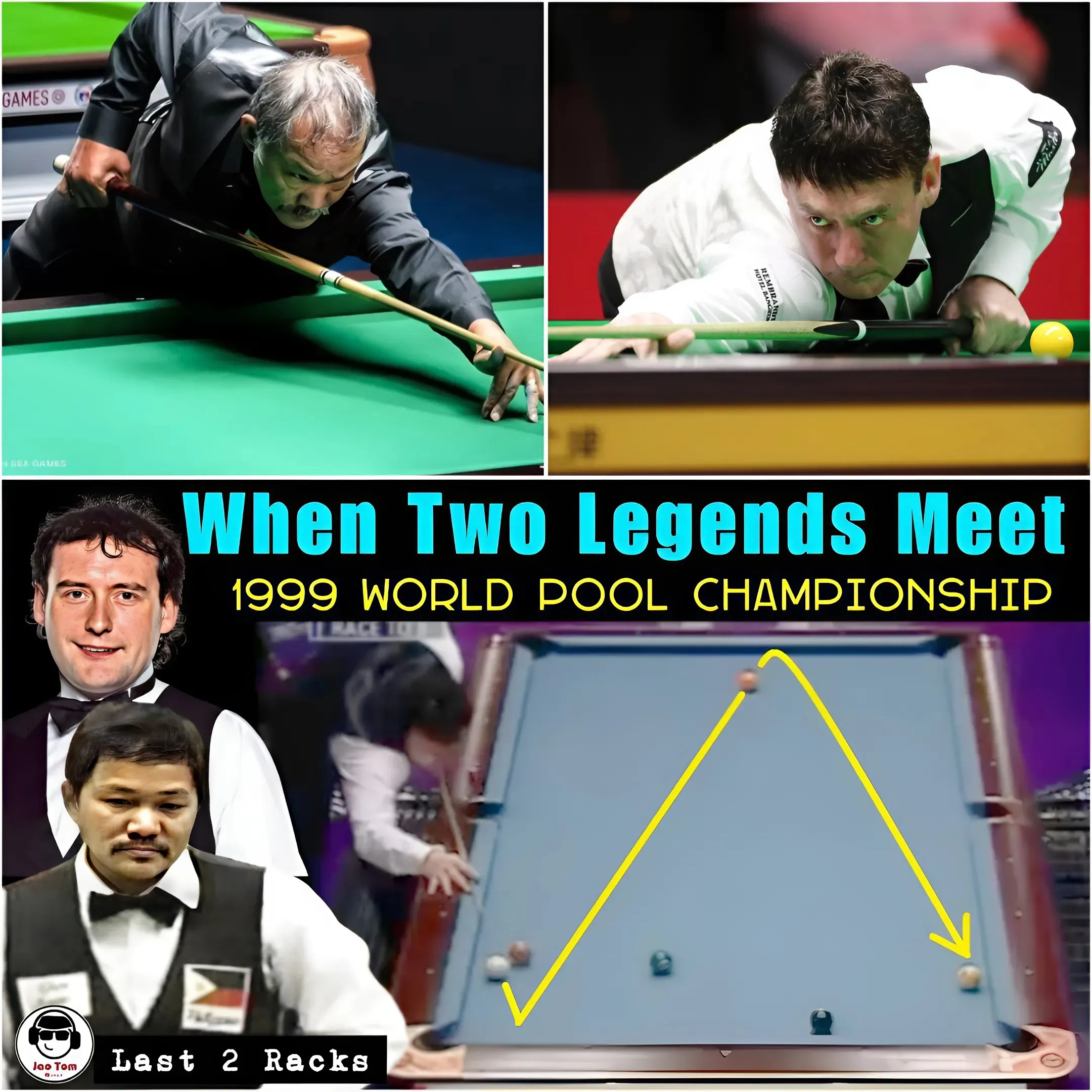 This match featured some amazing shots and unique strategies from two pool legends. Jimmy White showcased his incredible shots, while Efren Reyes showed why he is known as the Greatest Pool Player.