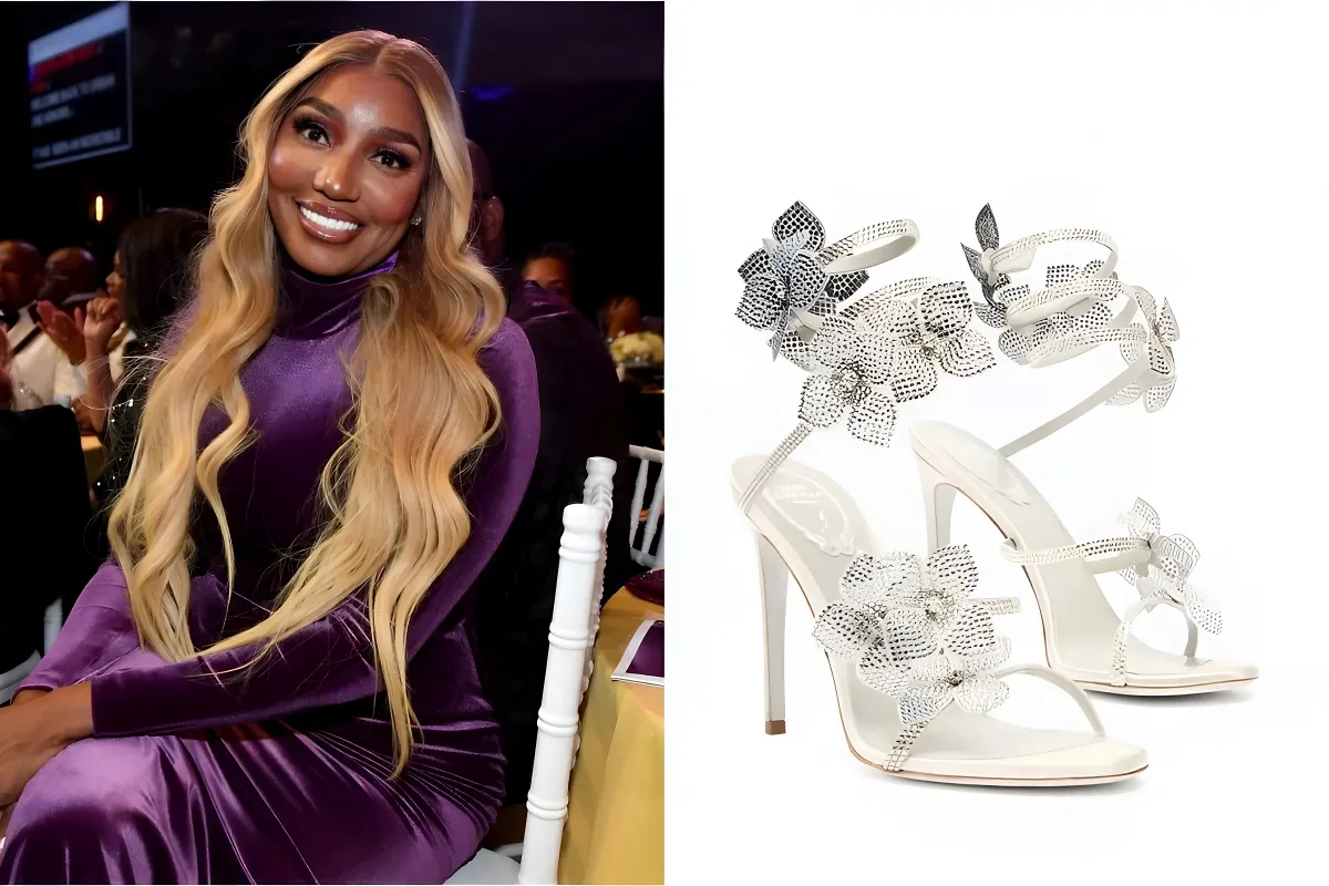 Nene Leakes Gets Fancy in Rene Caovilla Strappy Floral Sandals to Bring in the New Year