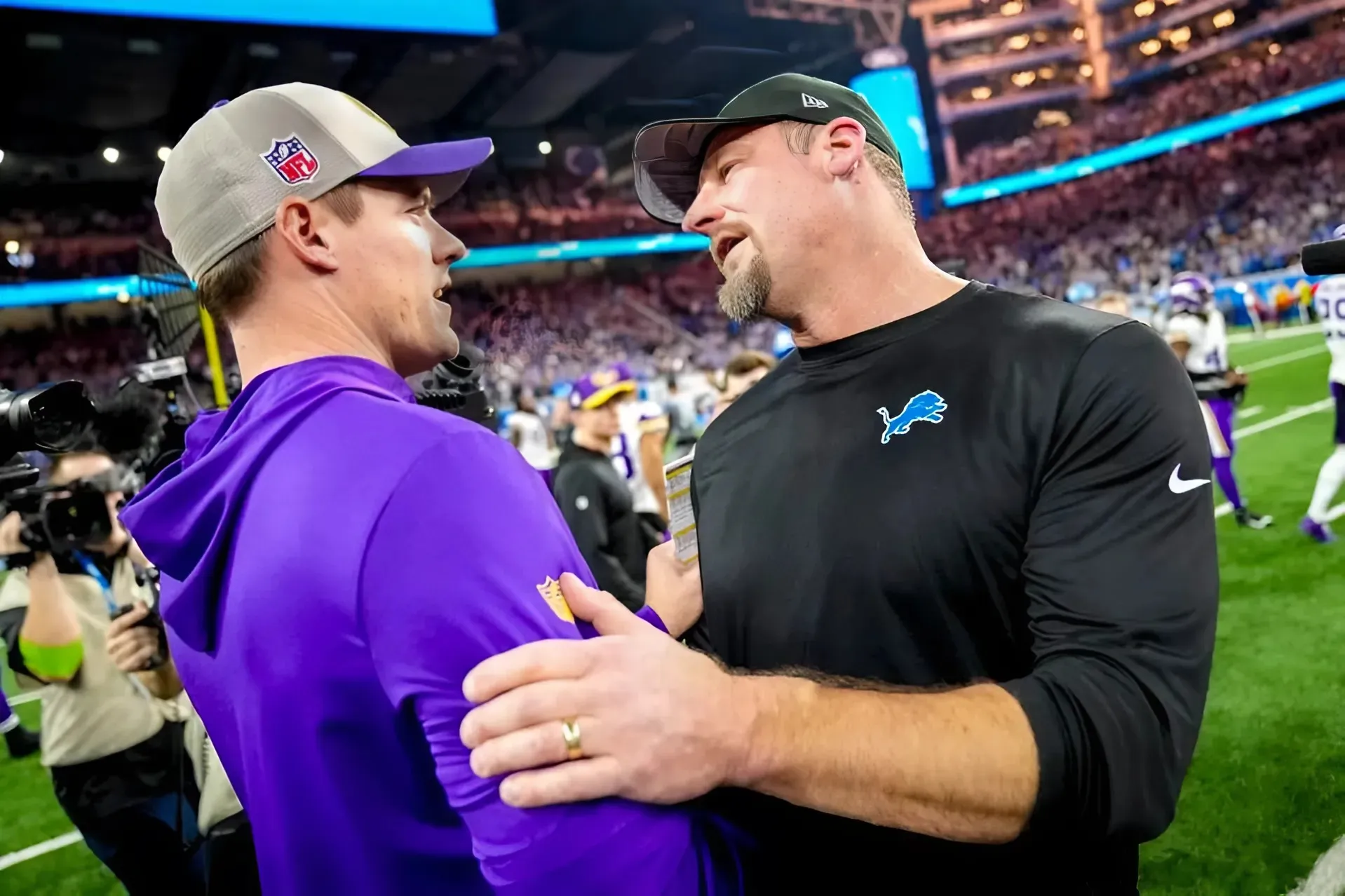 Lions HC Dan Campbell Sends Strong Message to Vikings Coach