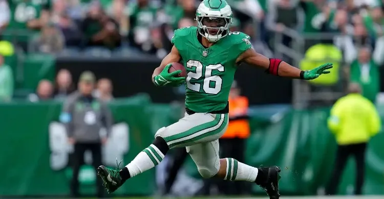 Eagles RB Saquon Barkley Trolls Giants Owner in Viral Video