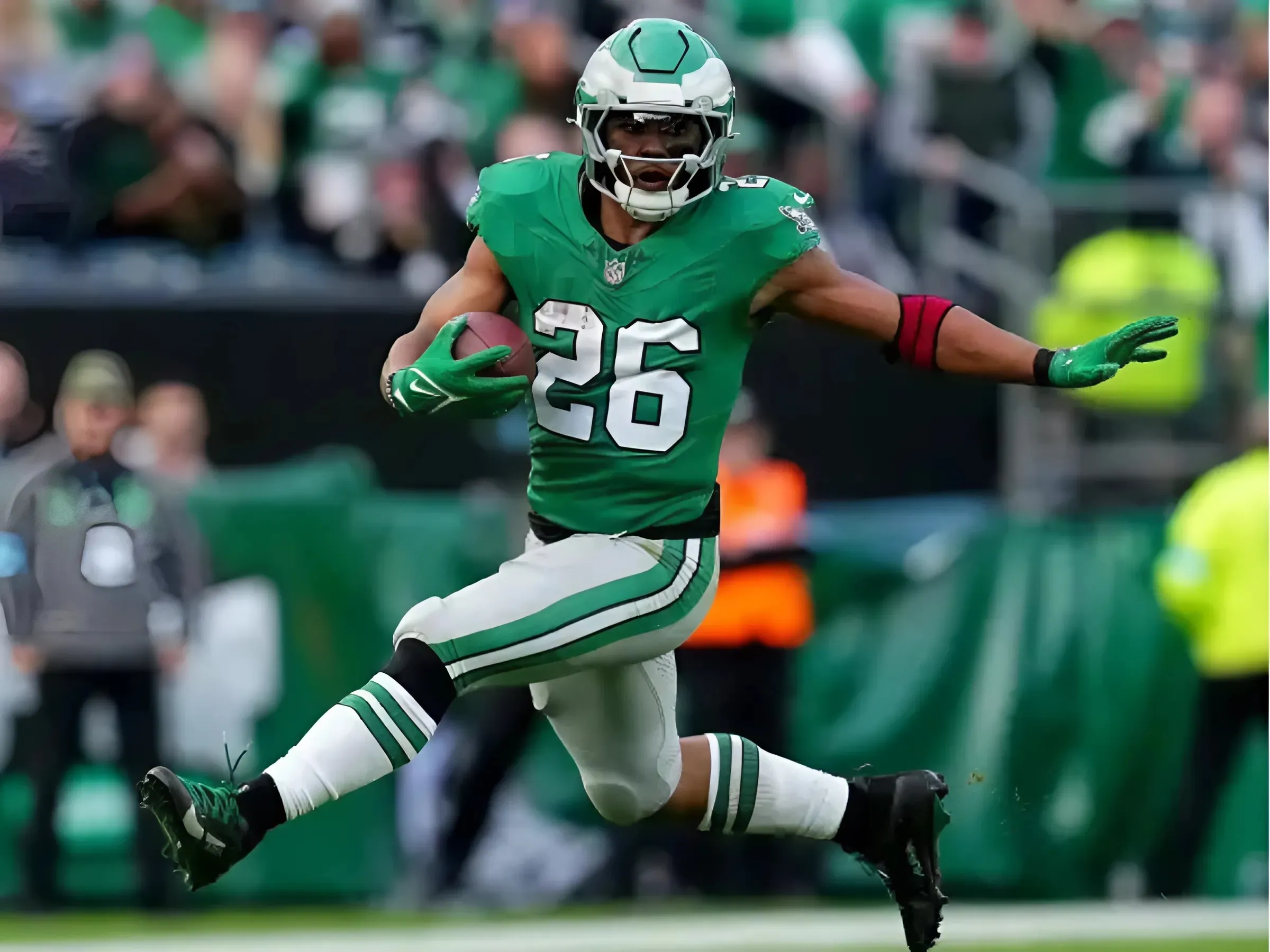 Eagles RB Saquon Barkley Trolls Giants Owner in Viral Video