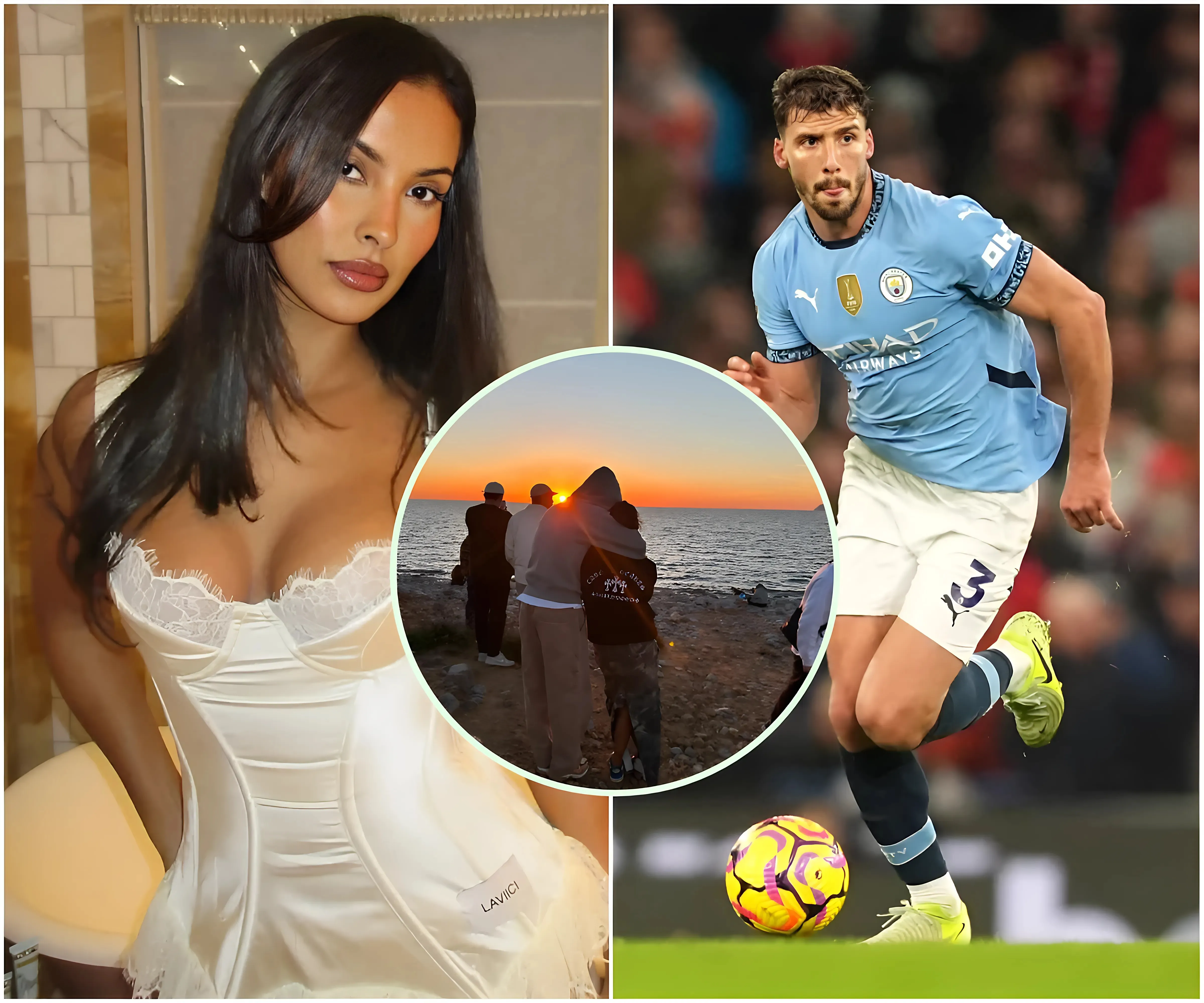 Maya Jama cuddles up to new love interest Ruben Dias as pair confirm romance after secretly dating for A MONTH - suong