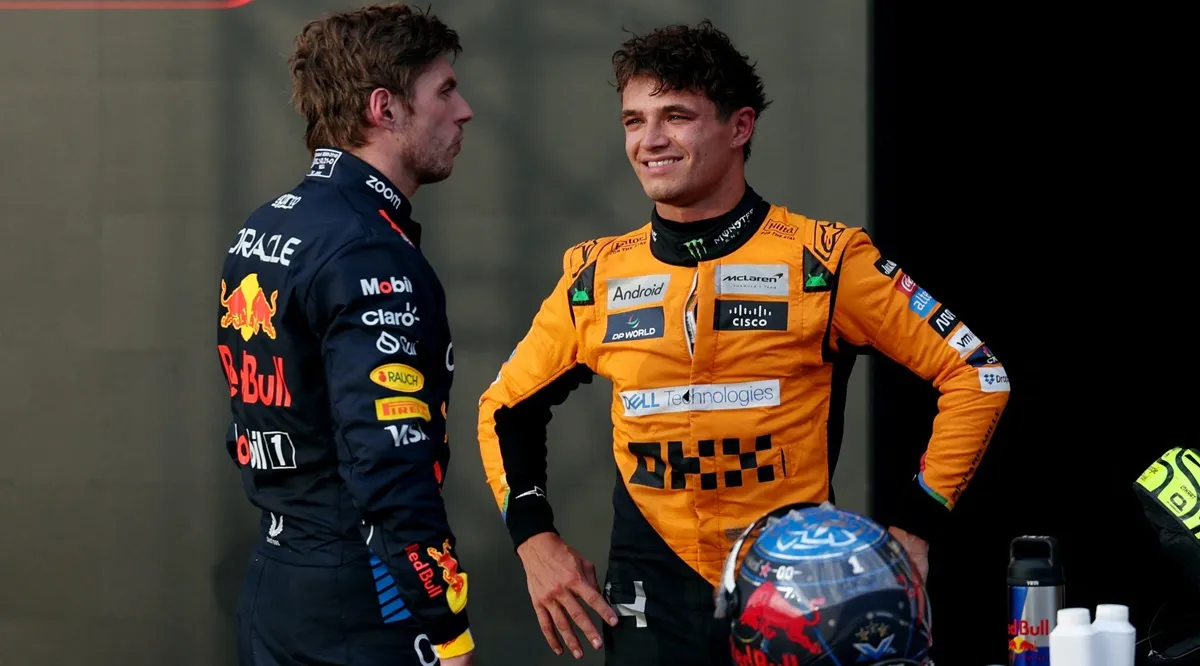 Max Verstappen explains how he manages to handle pressure better than Lando Norris