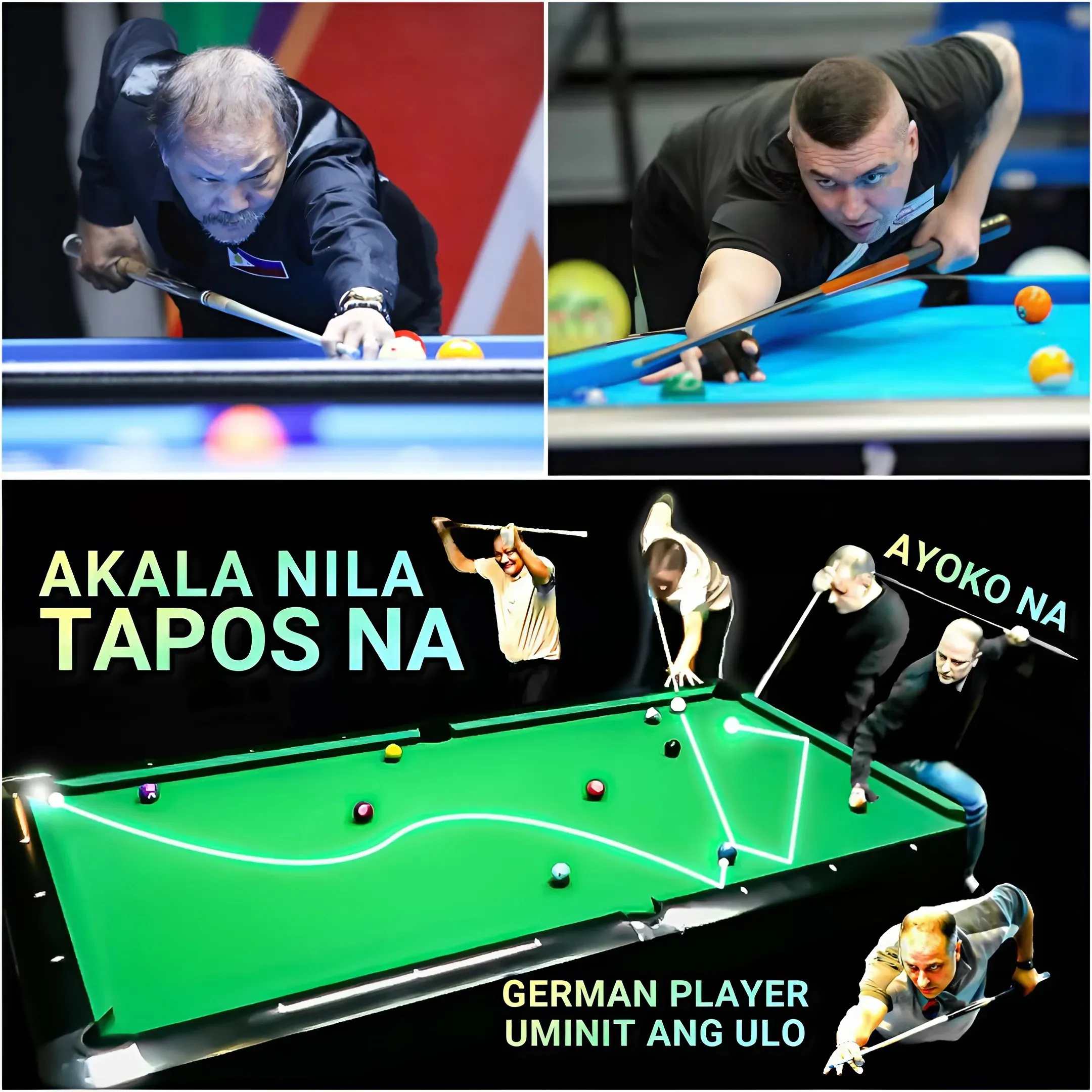 Germany's 'Bouncing Gun' Rage: Efren Reyes Faces Off Against Super Talent!